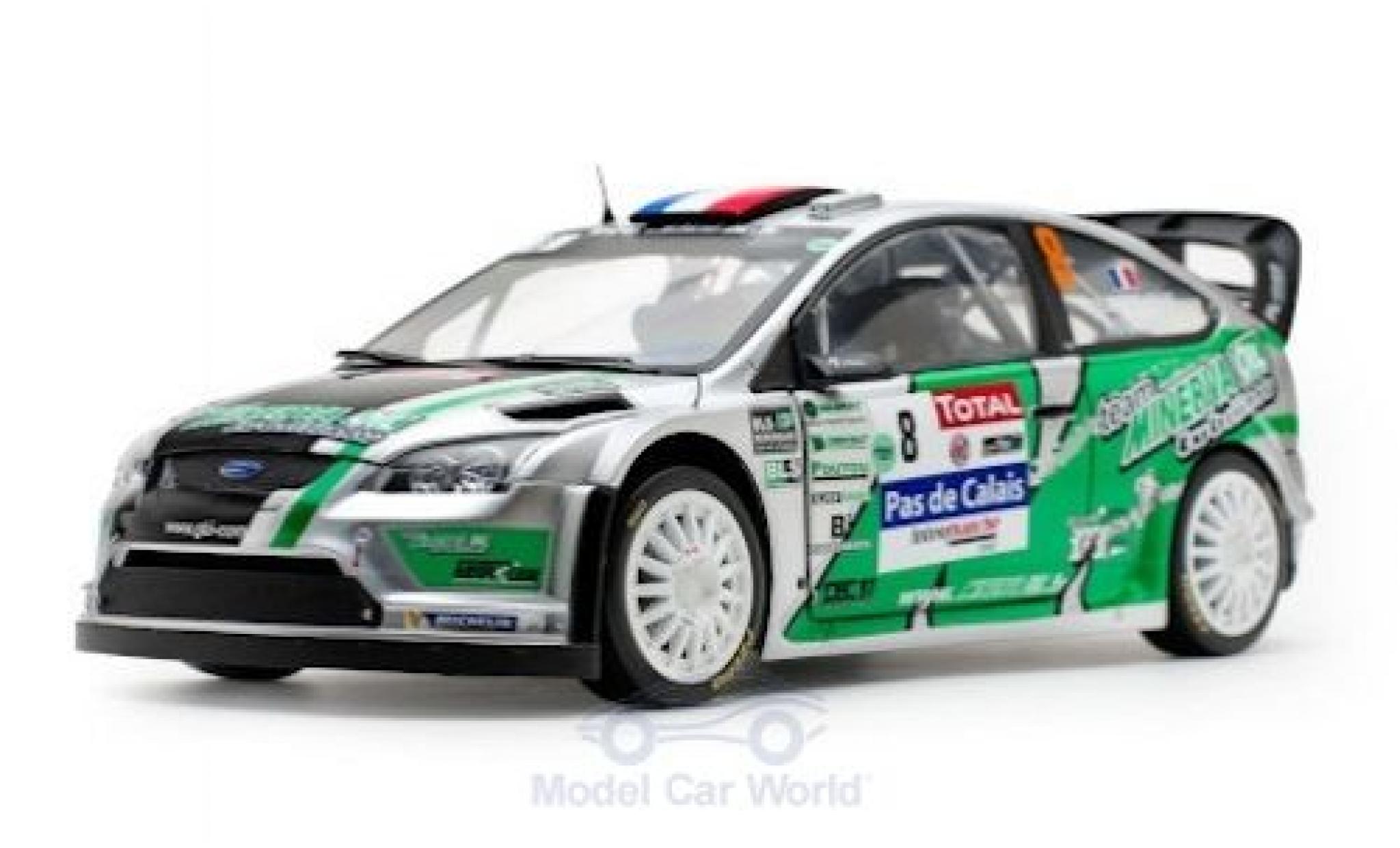 Ford Focus 1/18 Sun Star RS WRC No.8 Rally Touquet 2012 J.-C.Beaubelique/C.Hugonnot modellino in miniatura
