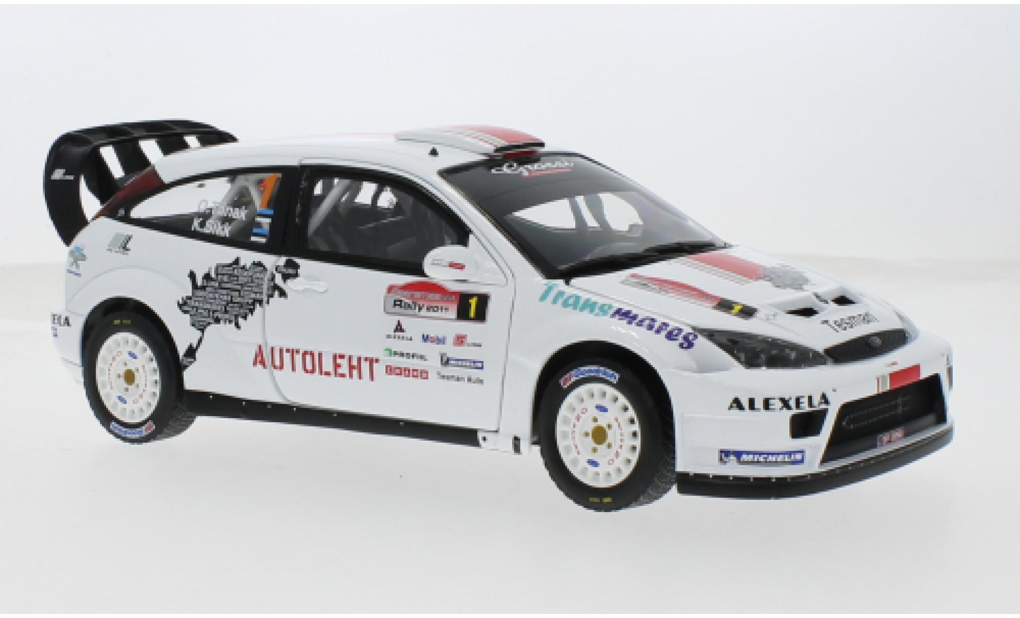Ford Focus 1/18 Sun Star RS WRC03 No.1 MM Sport Saaremaa Rally 2011 1:18 modellino in miniatura
