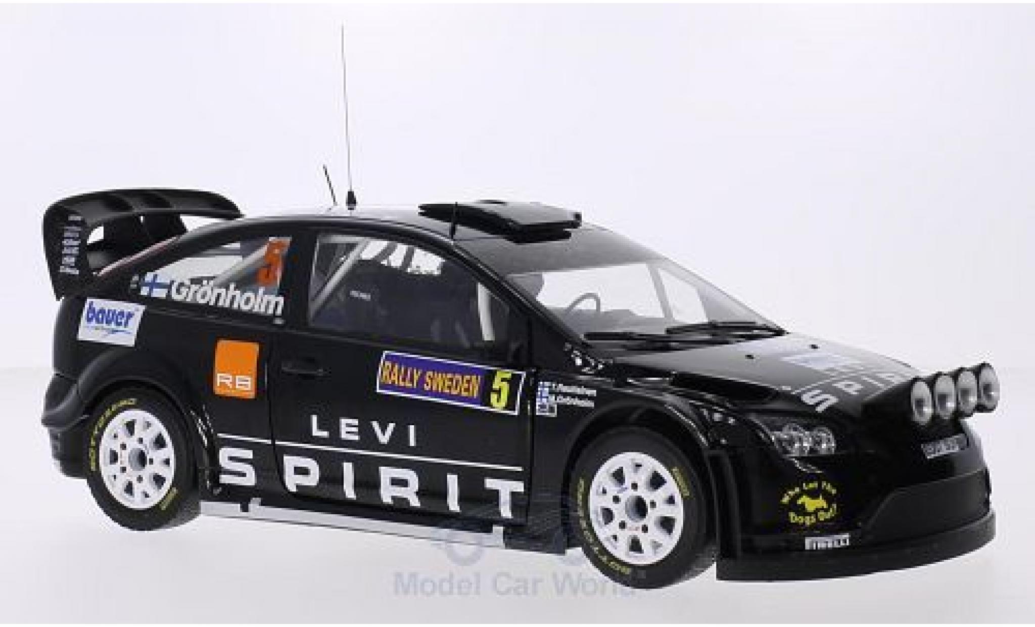 Ford Focus RS WRC 1/18 Sun Star RS WRC08 No.5 M-Sport Levi Spirit Rally Finnland 2010 M.Grönholm/T.Rautiainen modellino in miniatura