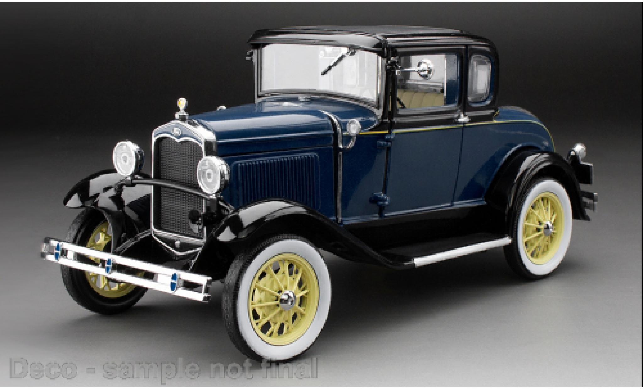 Ford Model A 1/18 Sun Star Coupe blau/schwarz 1931 1:18 modellino in miniatura