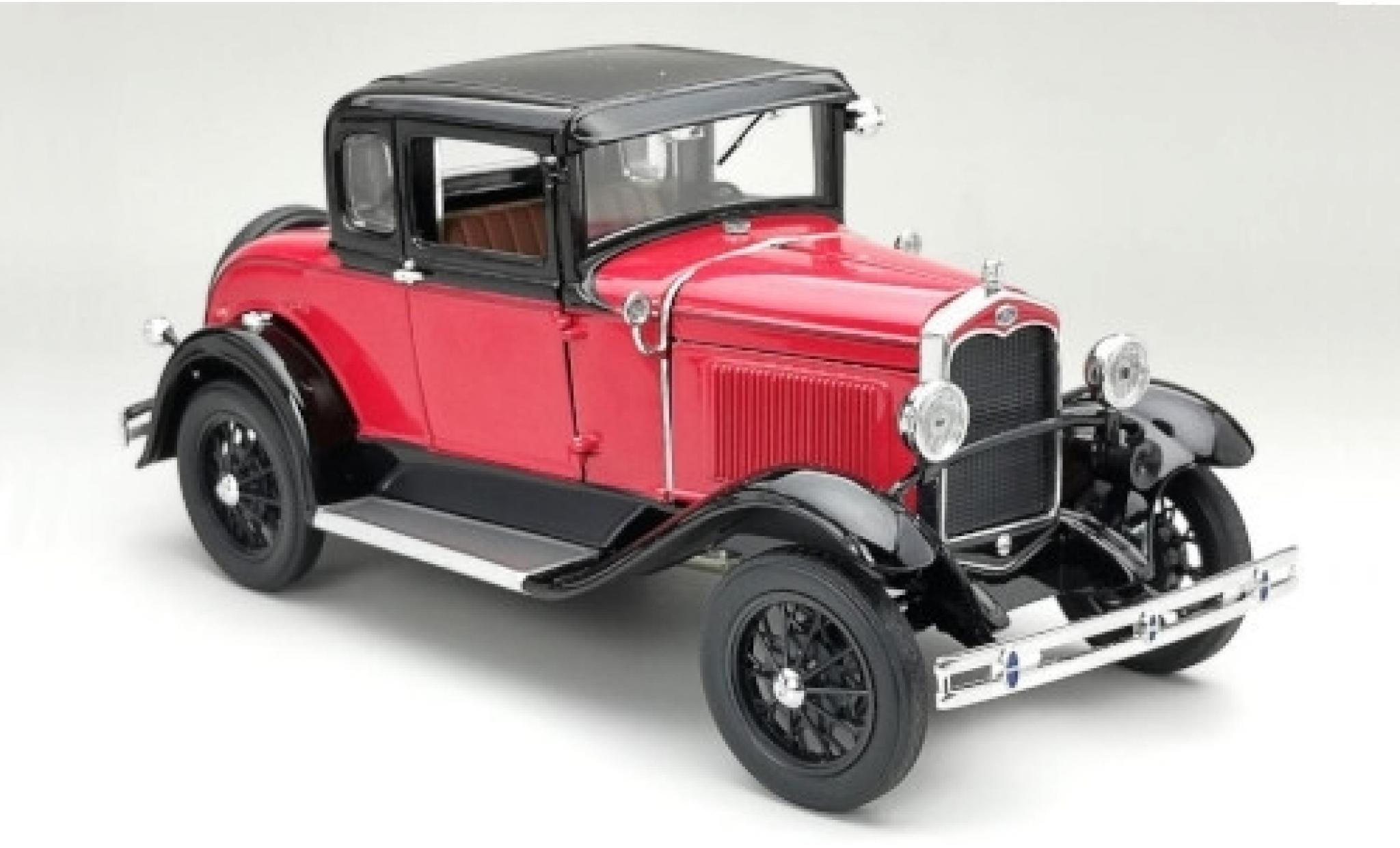 Ford Model A 1/18 Sun Star Coupe rosso/nero 1931 modellino in miniatura