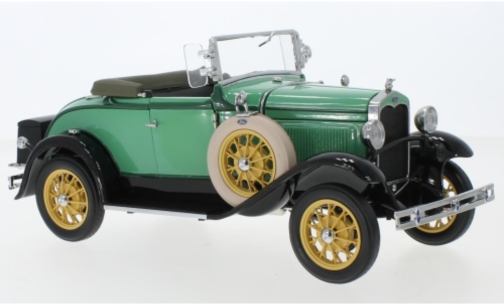 Ford Model A 1/18 Sun Star Roadster verde 1931 modellino in miniatura