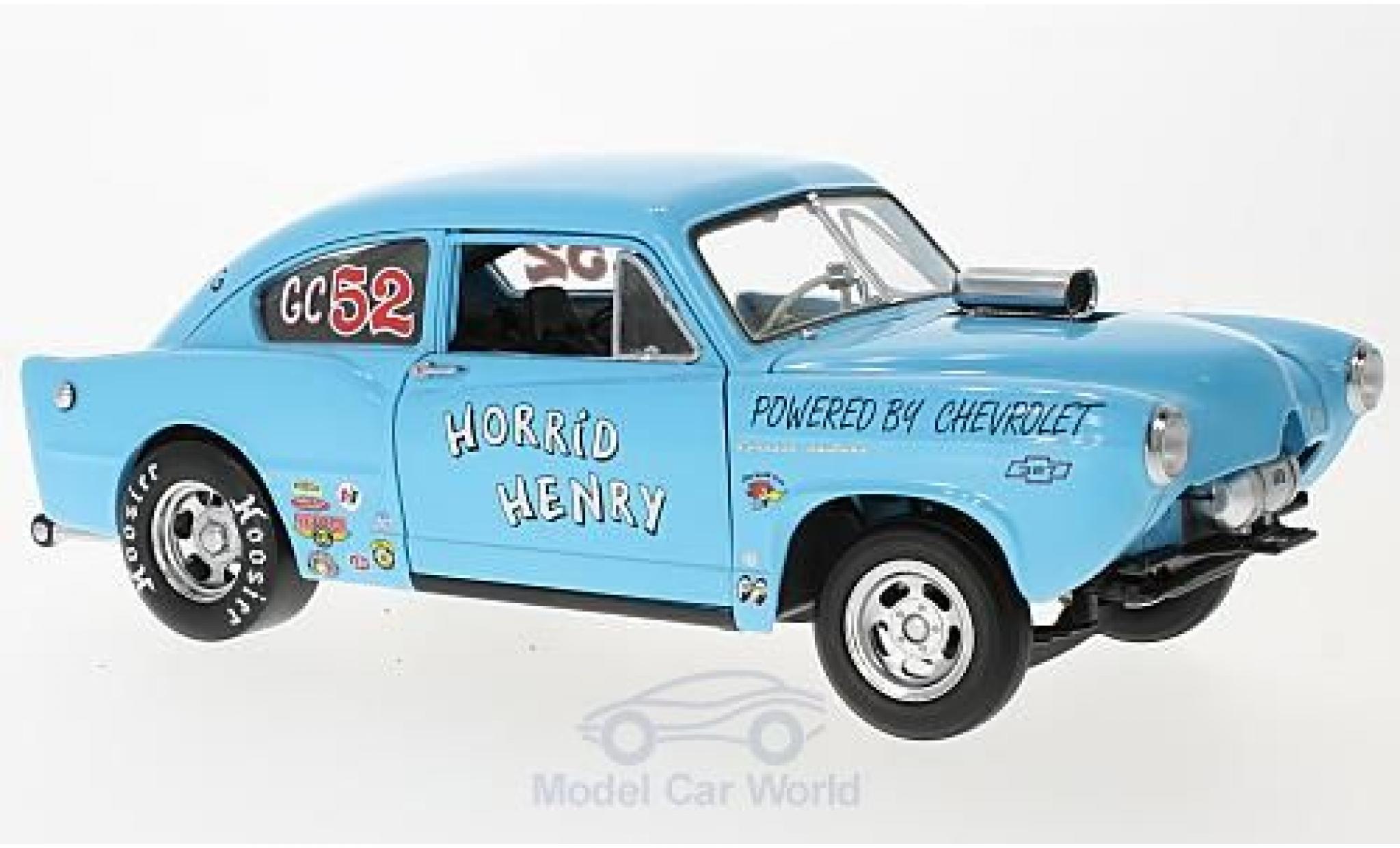 Kaiser Henry J 1/18 Sun Star Gasser blu Horrid Henry 1951 modellino in miniatura