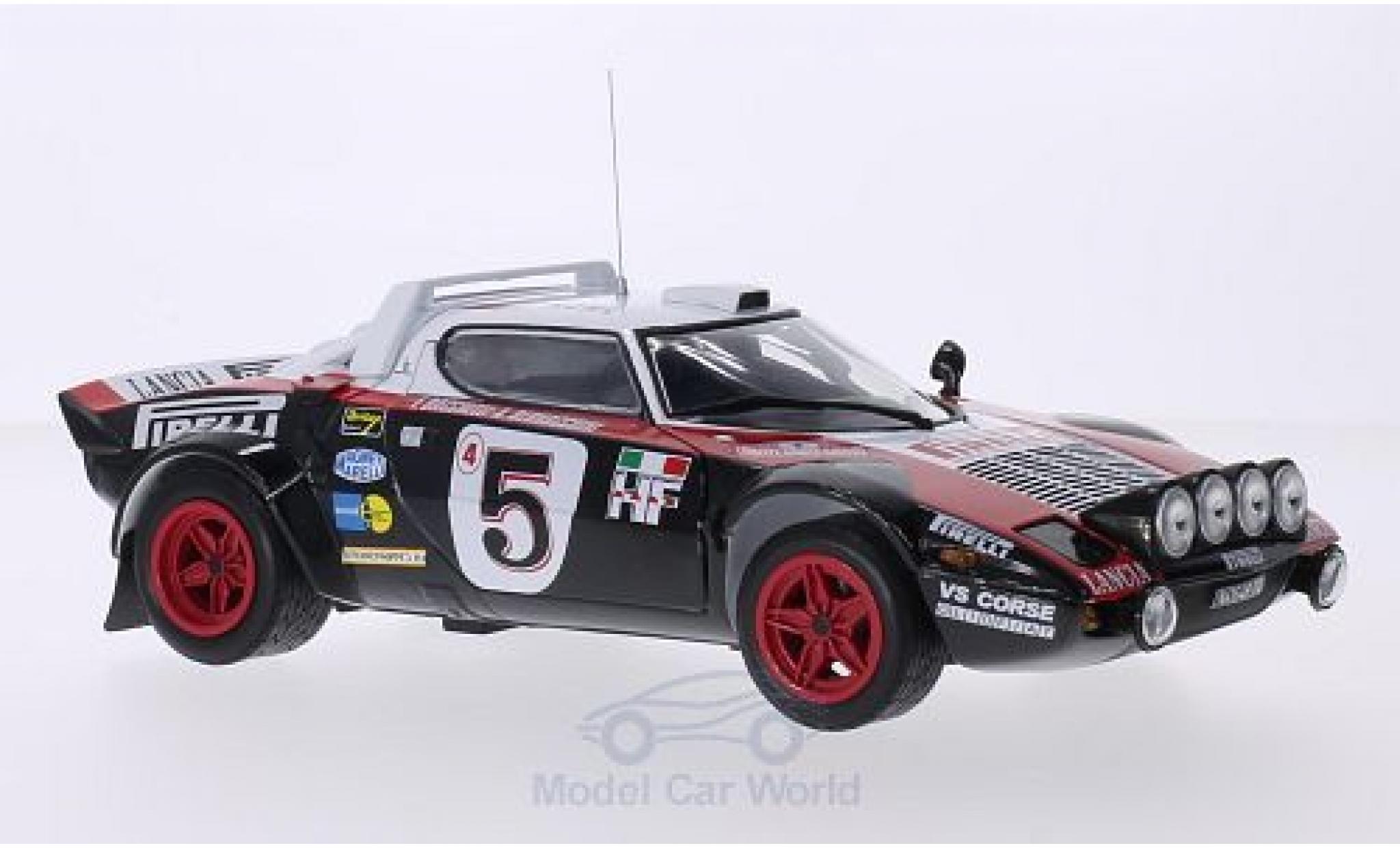 Lancia Stratos 1/18 Sun Star HF Rally No.5 Pirelli Rallye WM Rallye Monte-Carlo 1978 inklusive Abdeckung für Zusatzscheinwerfer F.Bacci/A.Bernacchini modellino in miniatura