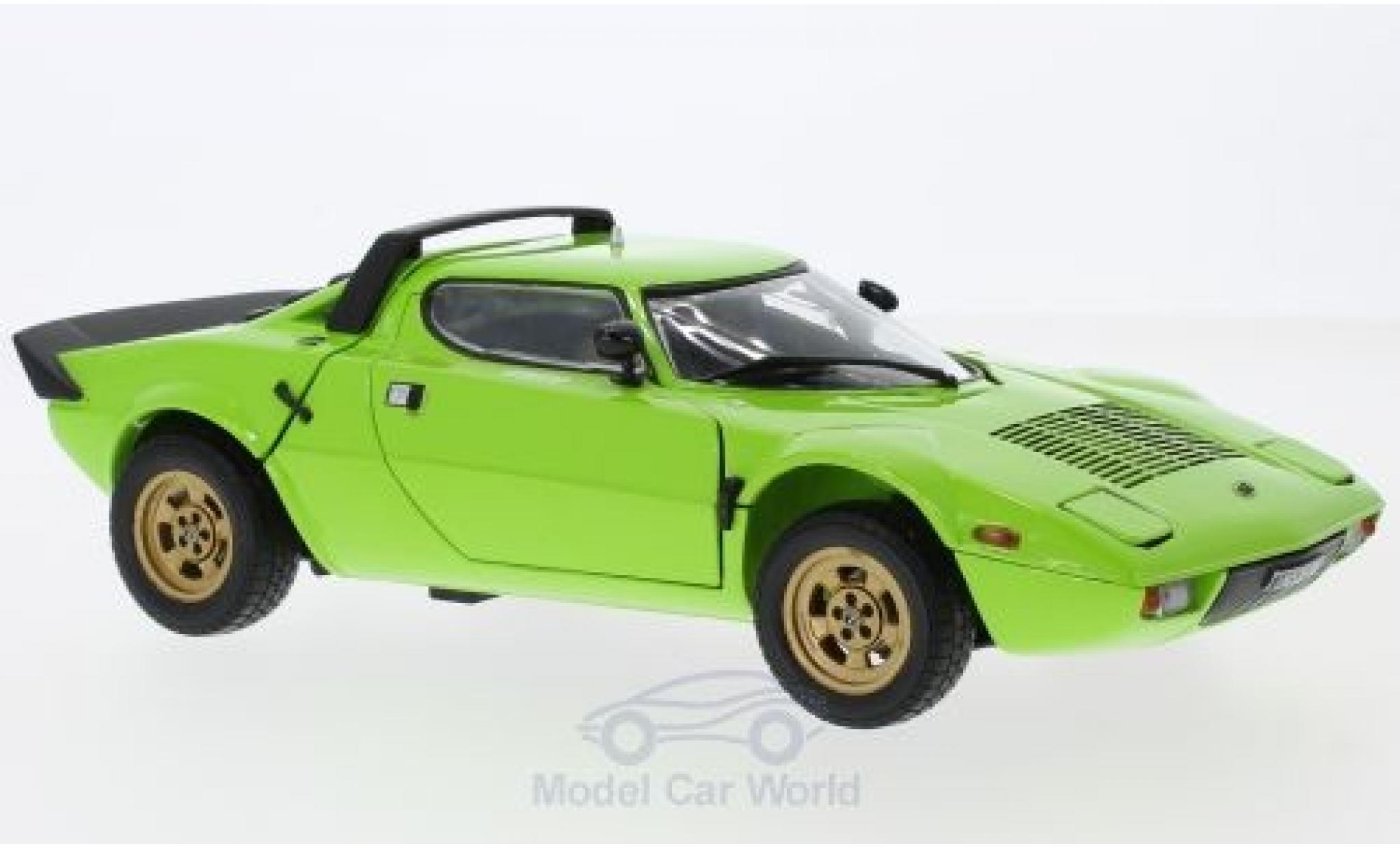 Lancia Stratos 1/18 Sun Star Stradale verde 1975 ohne Vitrine modellino in miniatura