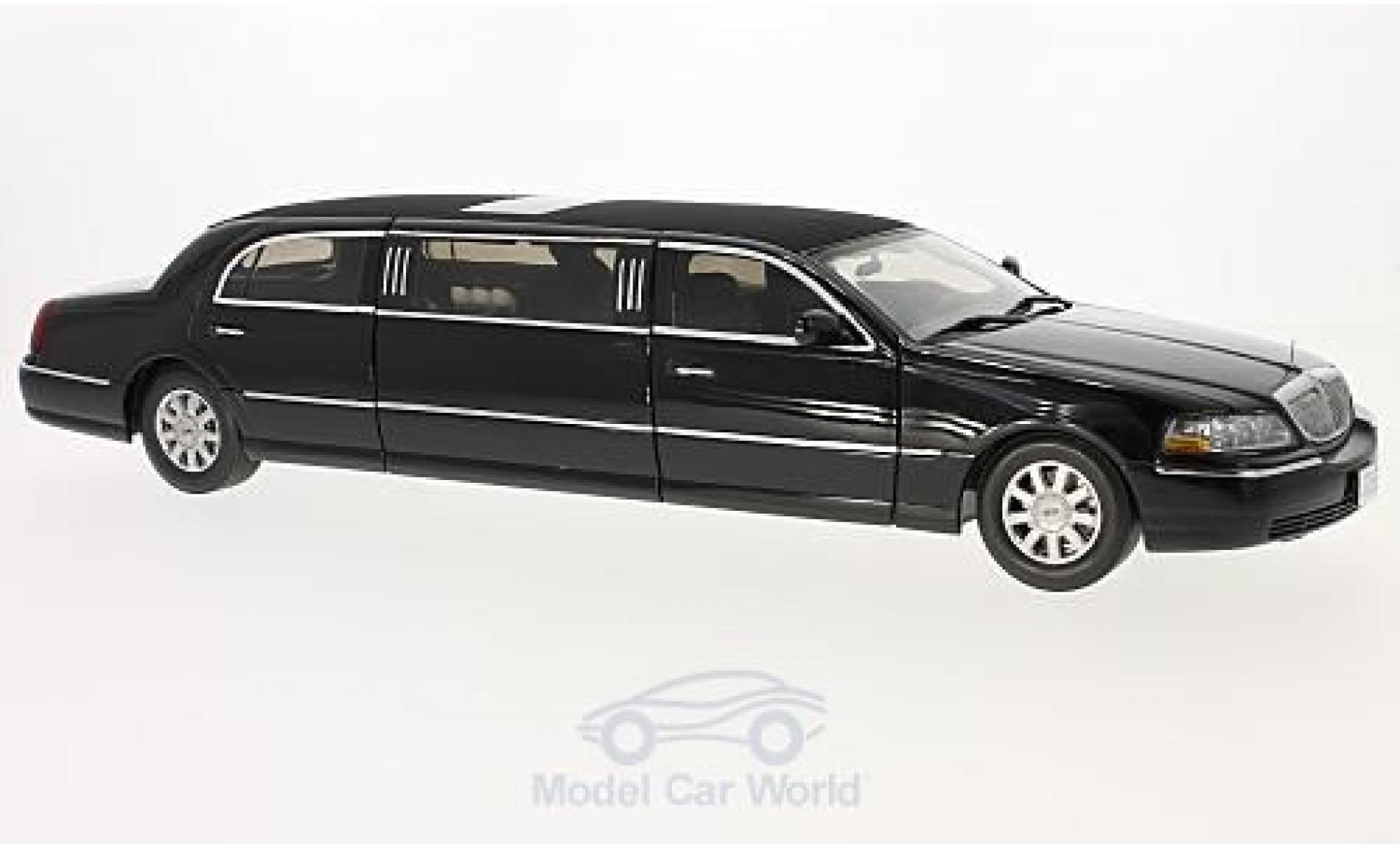 Lincoln Town Car 1/18 Sun Star Limousine nero 2003 modellino in miniatura