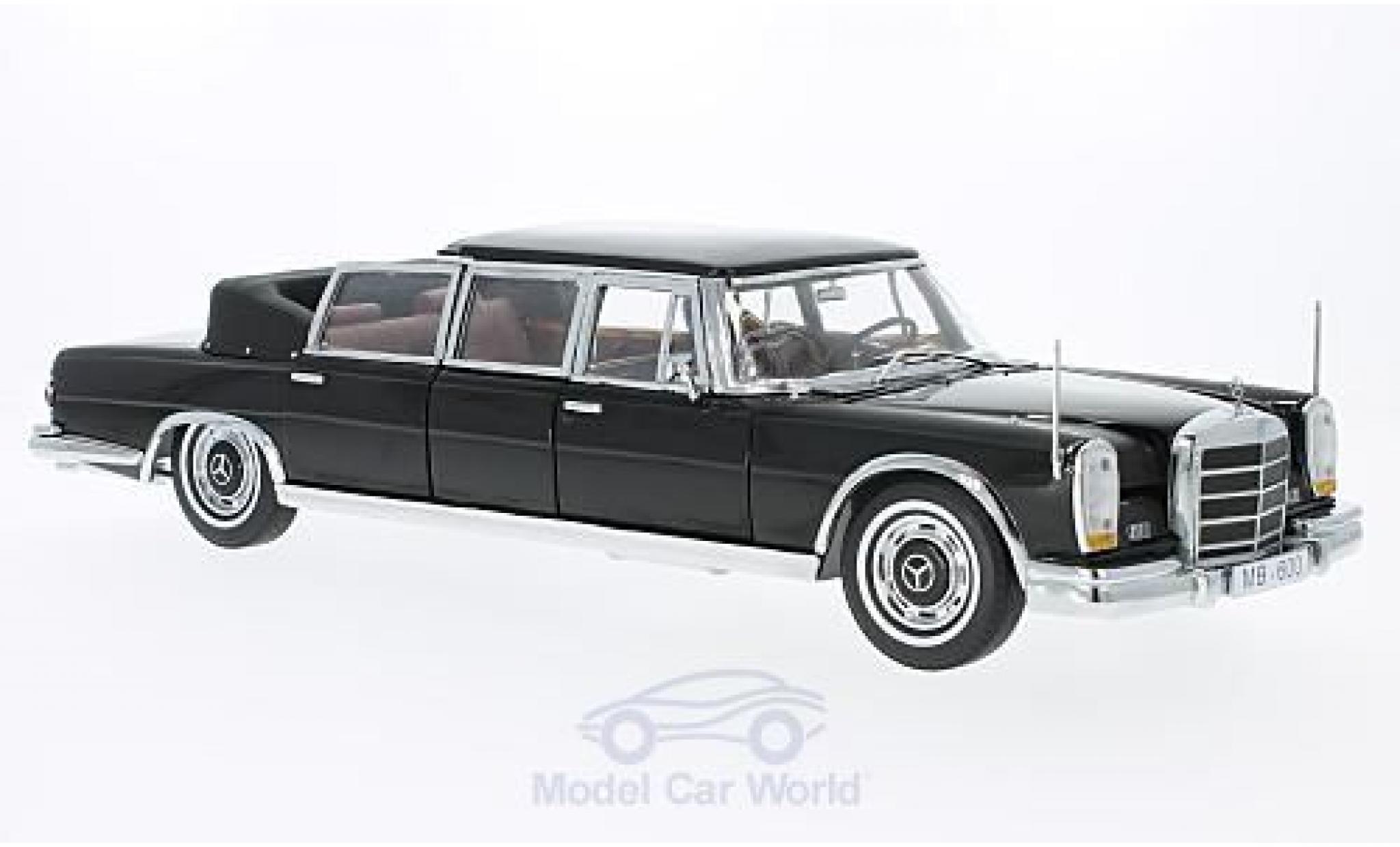 Mercedes 600 1/18 Sun Star Landaulet nero 1966 modellino in miniatura