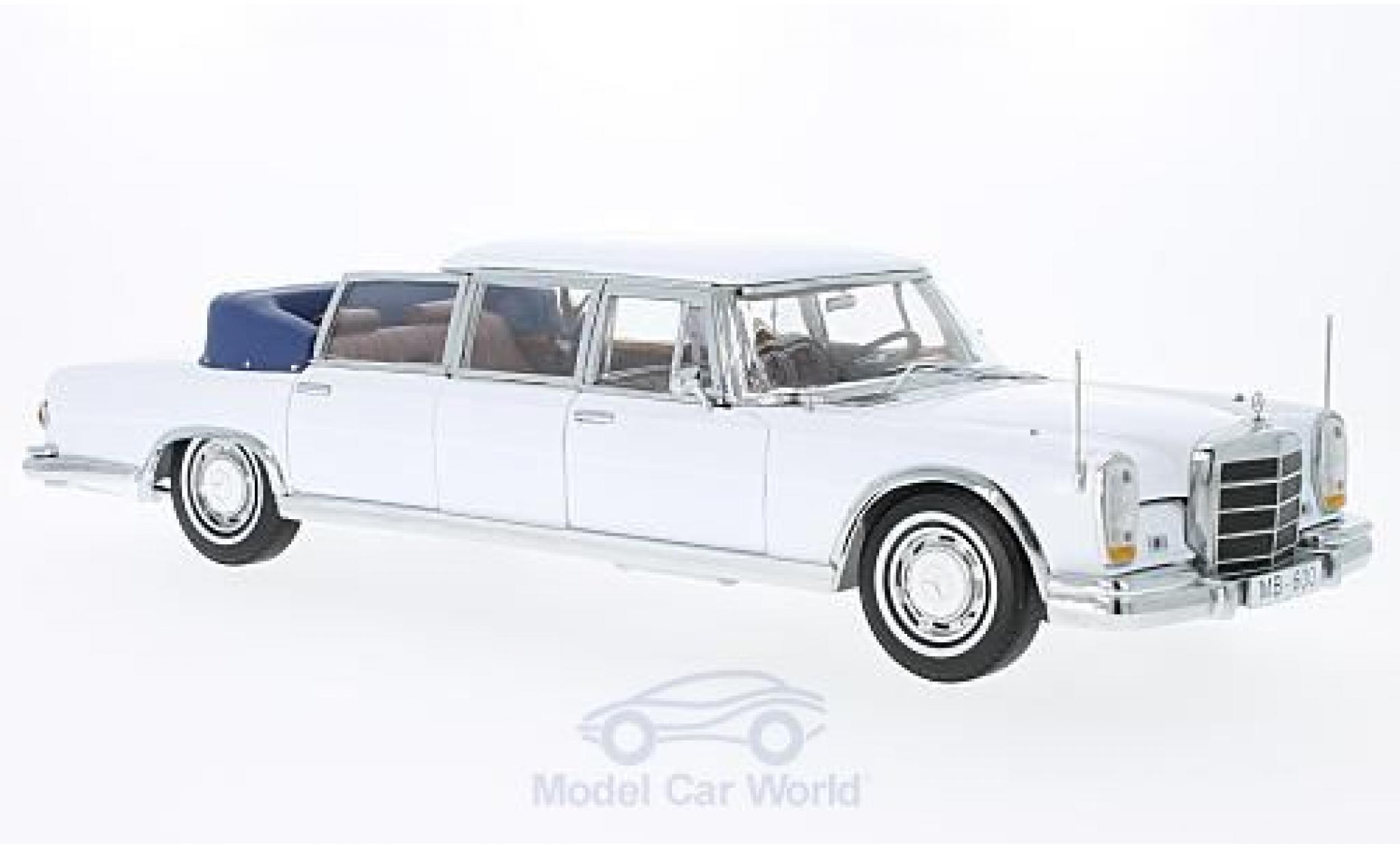 Mercedes 600 1/18 Sun Star Landaulet bianco 1966 modellino in miniatura