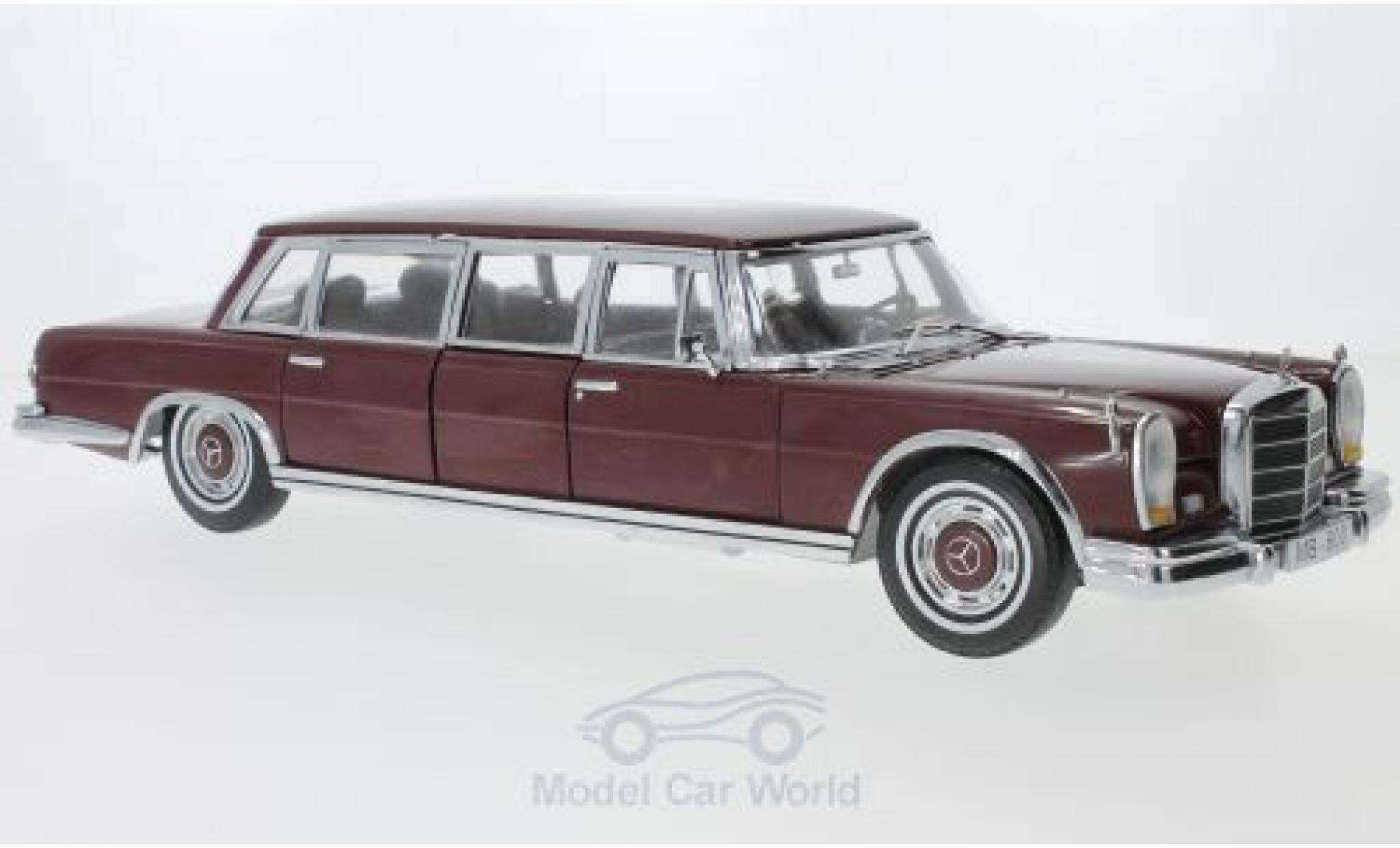 Mercedes 600 1/18 Sun Star Pullman rosso 1966 modellino in miniatura
