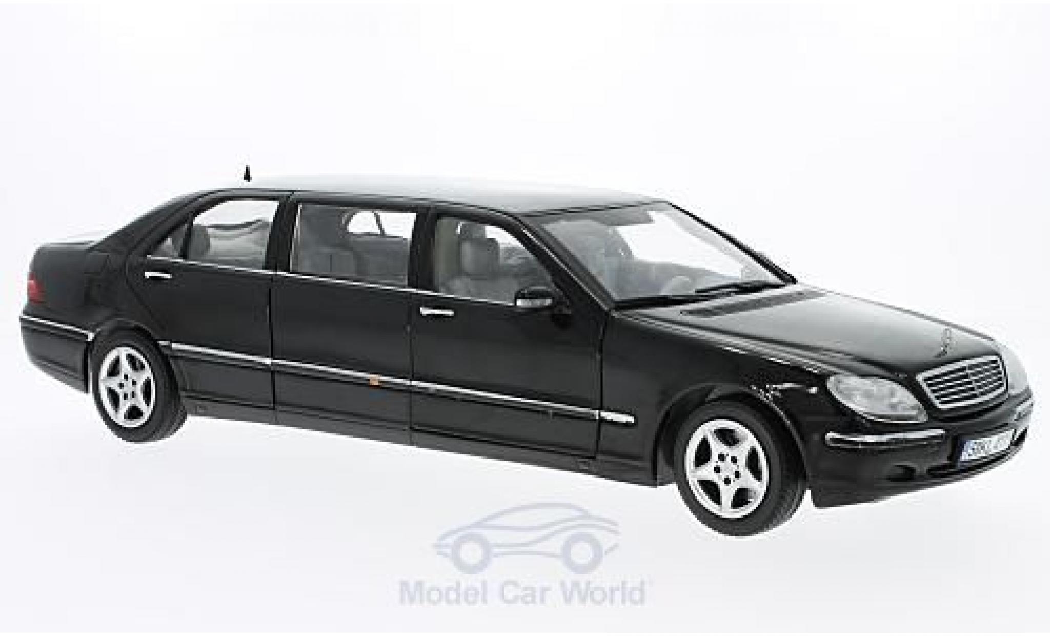 Mercedes Classe S 1/18 Sun Star Pullman nero 2000 modellino in miniatura