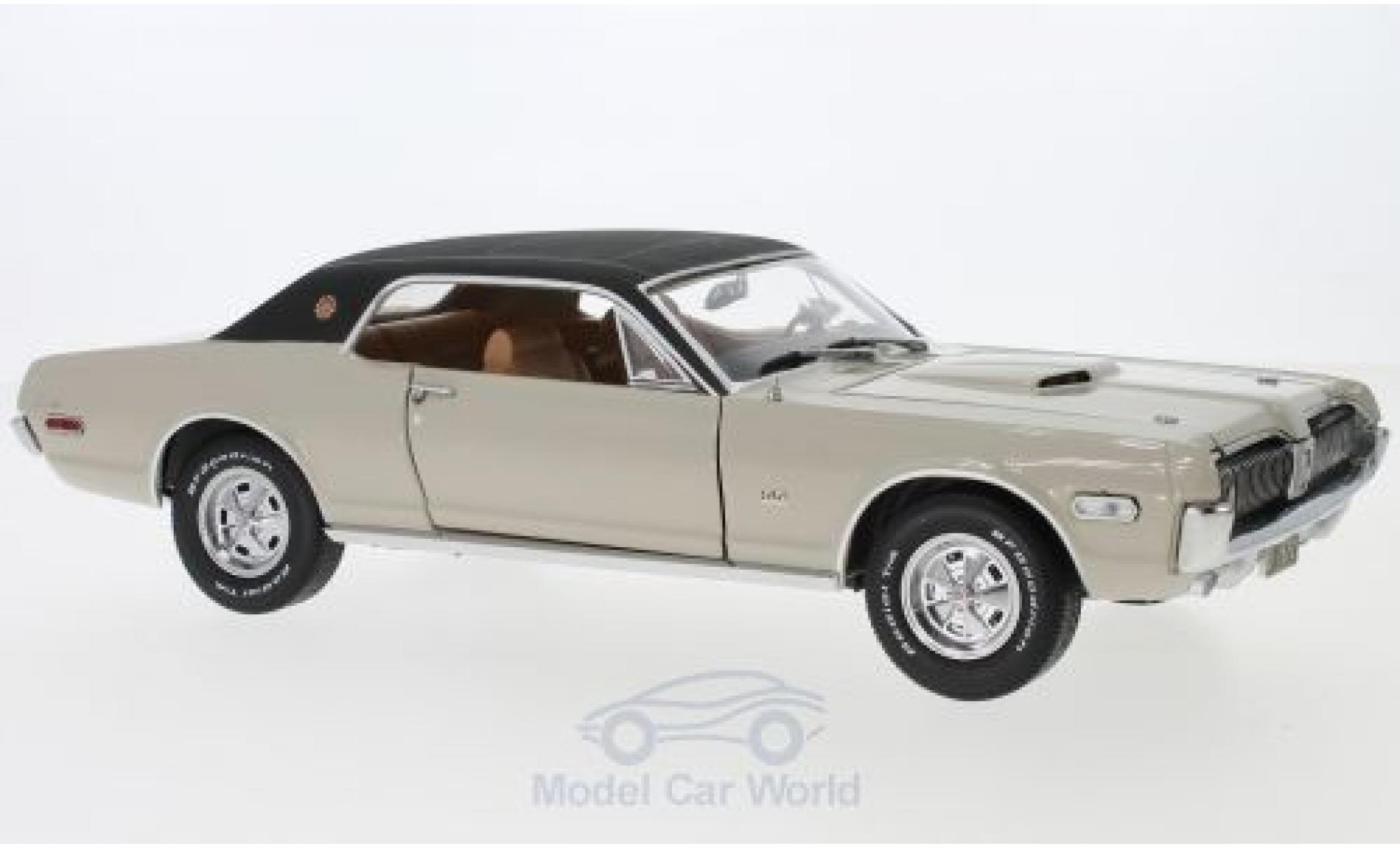 Mercury Cougar 1/18 Sun Star XR7G beige/nero 1968 modellino in miniatura