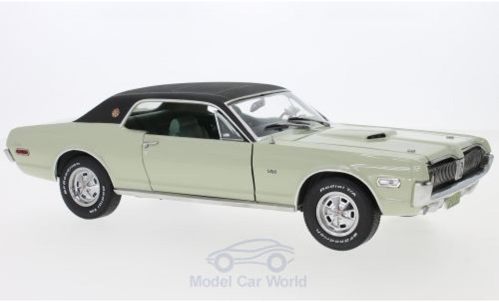 Mercury Cougar 1/18 Sun Star XR7G verde/nero 1968 modellino in miniatura