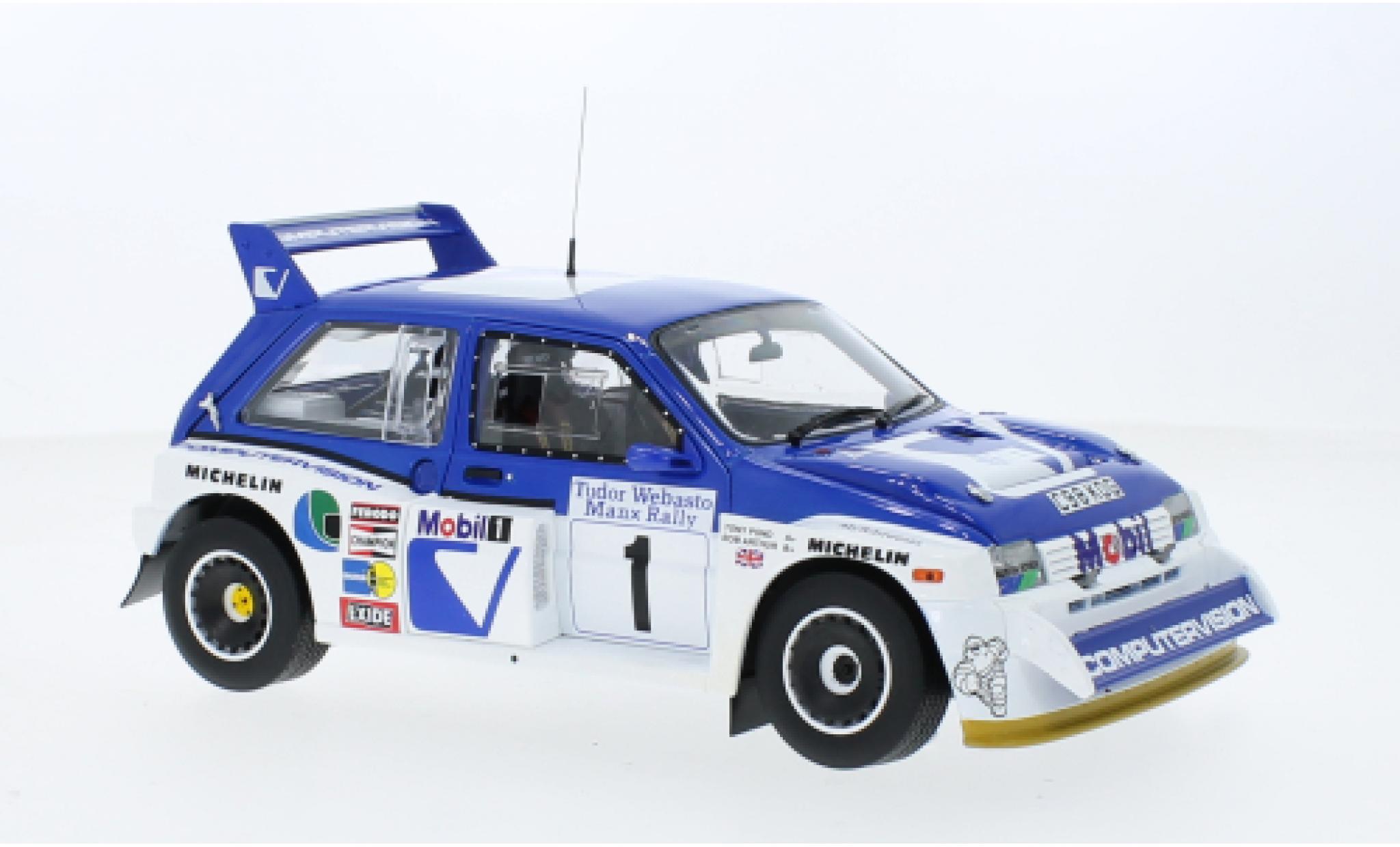 MG Metro 1/18 Sun Star 6R4 No.1 Rallye Manx 1986 1:18 modellino in miniatura