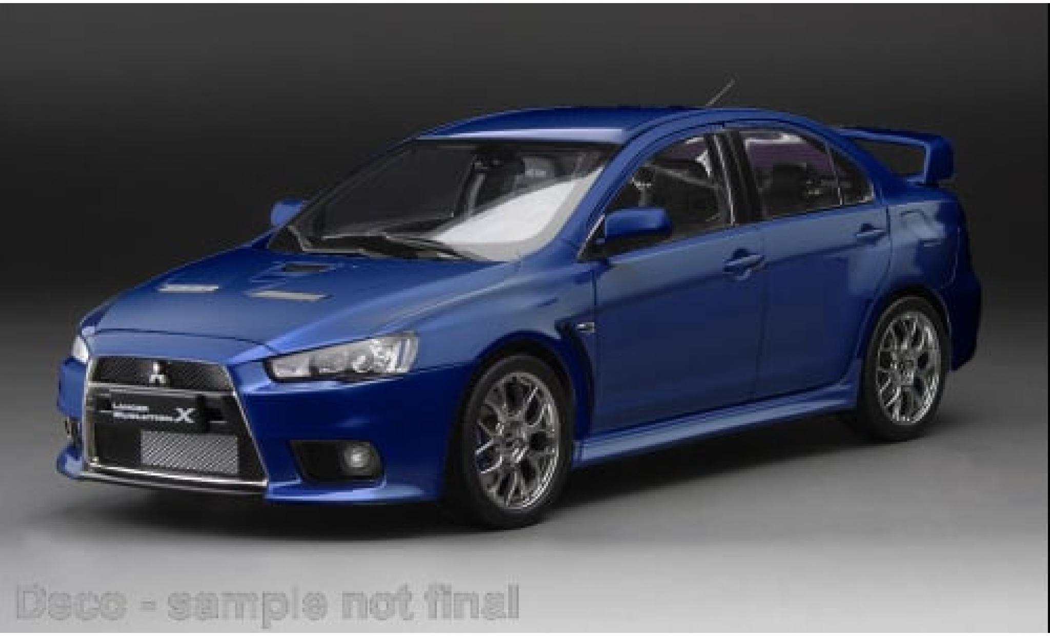 Mitsubishi Lancer 1/18 Sun Star Evolution X metallise blau 1:18 modellino in miniatura