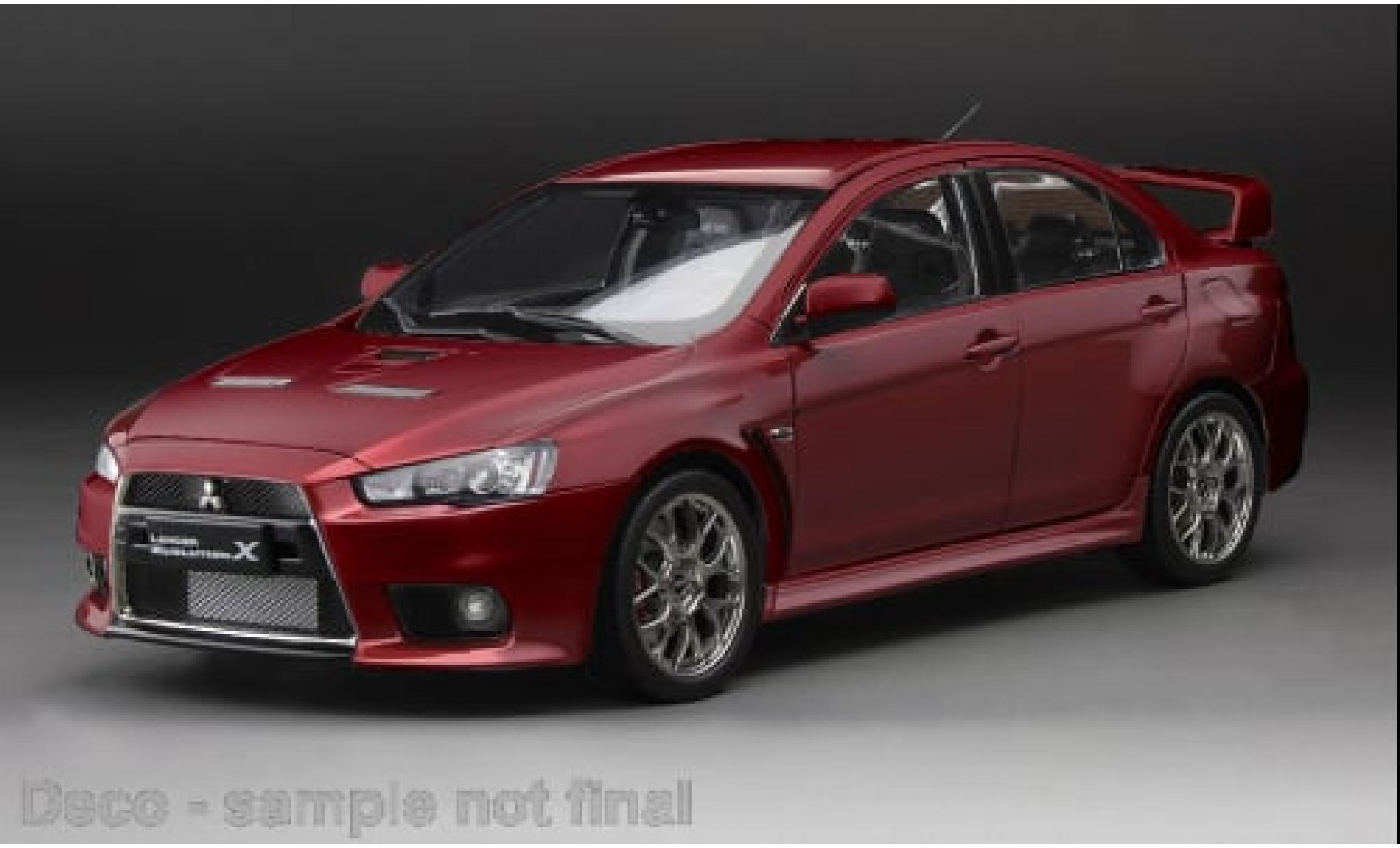 Mitsubishi Lancer 1/18 Sun Star Evolution X metallise rot 1:18 modellino in miniatura