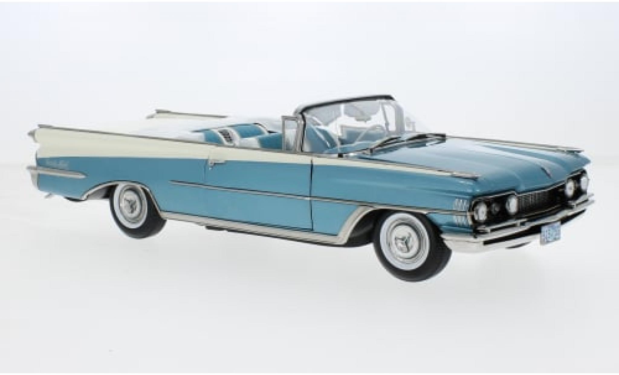 Oldsmobile 98 1/18 Sun Star Cabriolet metallise blau/weiss 1959 1:18 modellino in miniatura