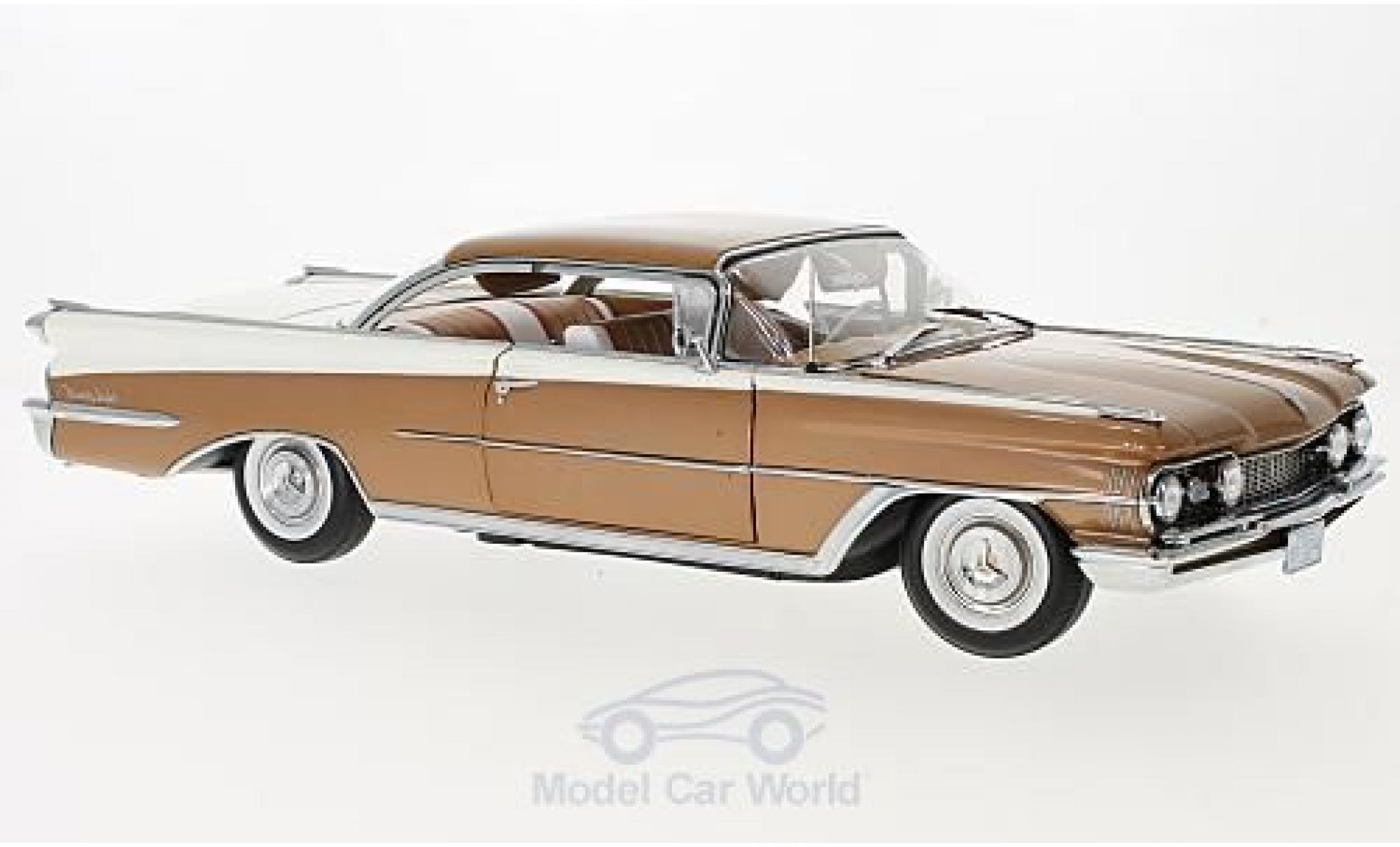Oldsmobile 98 1/18 Sun Star HardTop bronze/bianco 1959 modellino in miniatura
