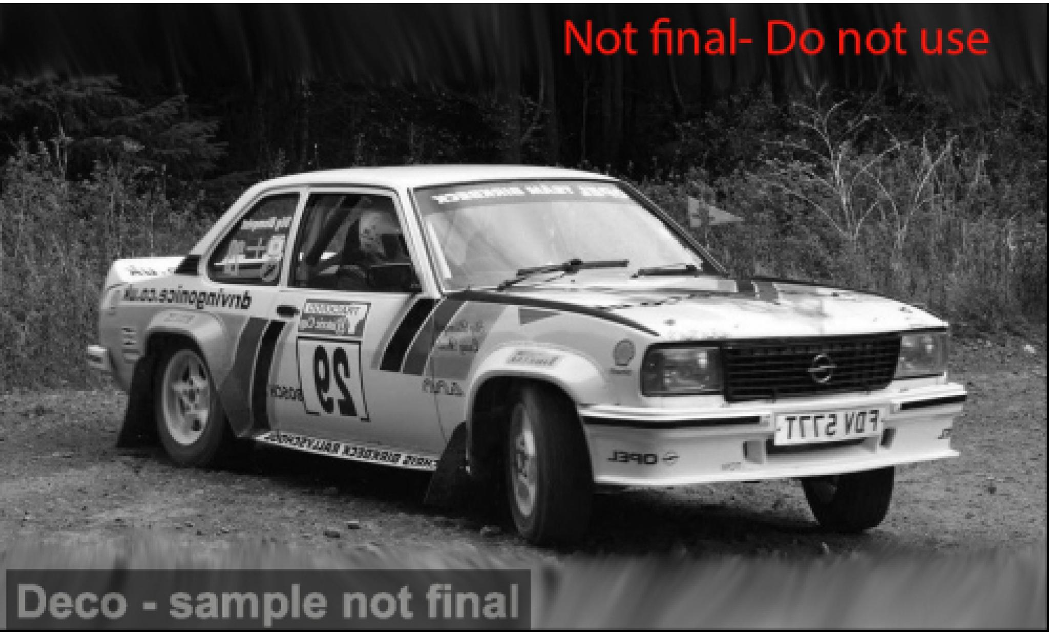 Opel Ascona 1/18 Sun Star 400 Historic 2016 #29 1:18 modellino in miniatura