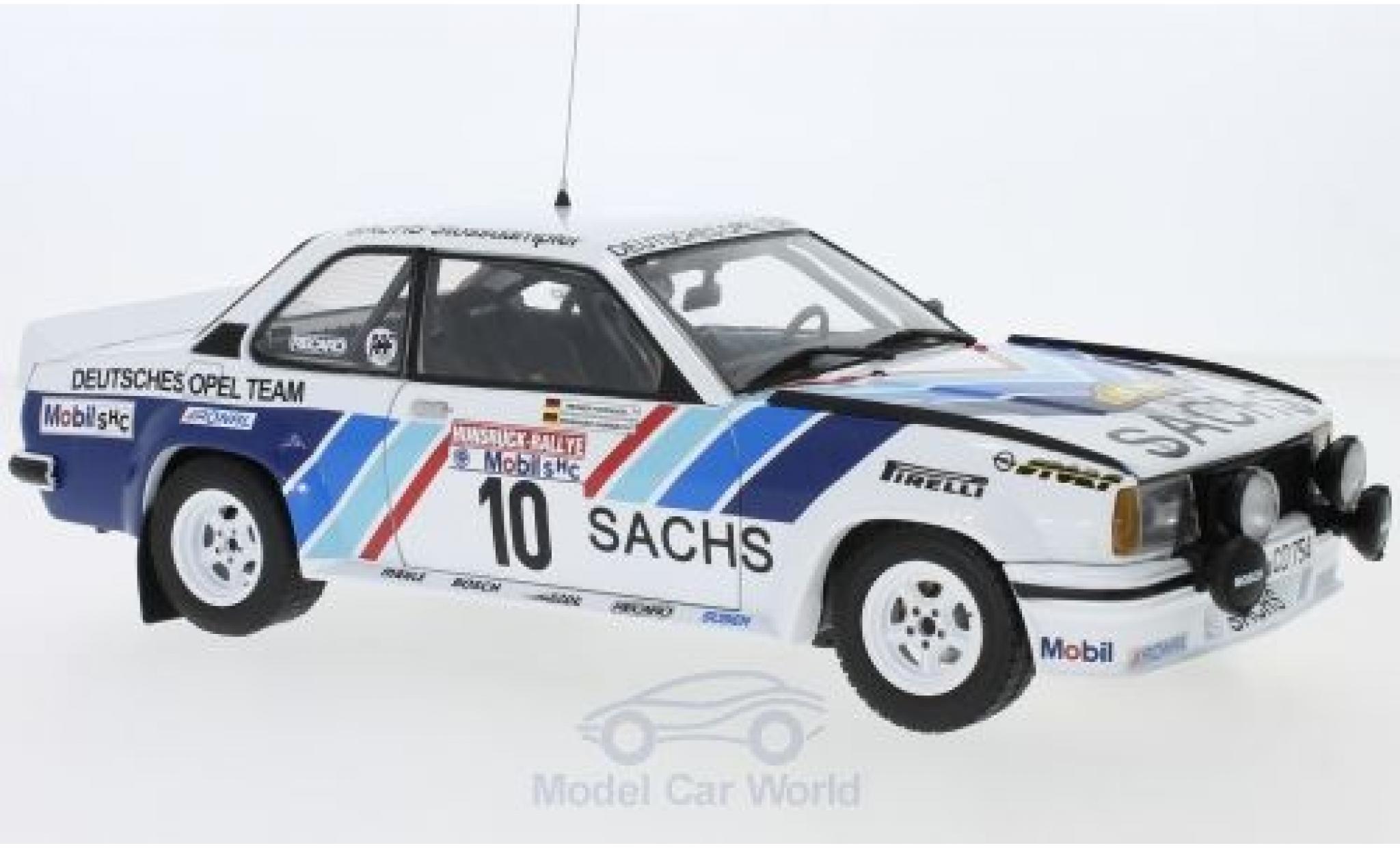 Opel Ascona 1/18 Sun Star 400 No.10 Deutsches Team Sachs Rallye DM Rallye Hunsrück 1980 R.Hainbach/W.Hohenadel modellino in miniatura