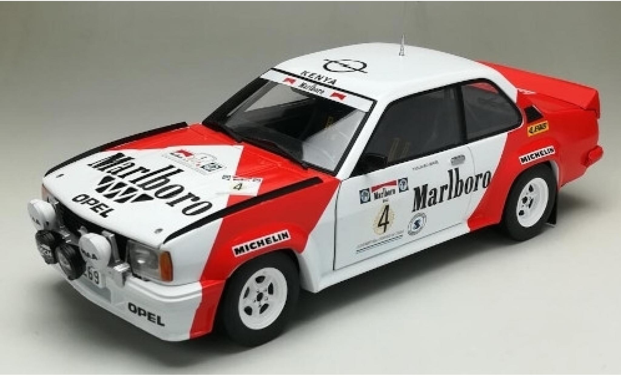 Opel Ascona 1/18 Sun Star B 400 No.4 Marlboro Rally Argentinien 1984 y compris les Decals Y.Iwase/S.Thatthi modellino in miniatura
