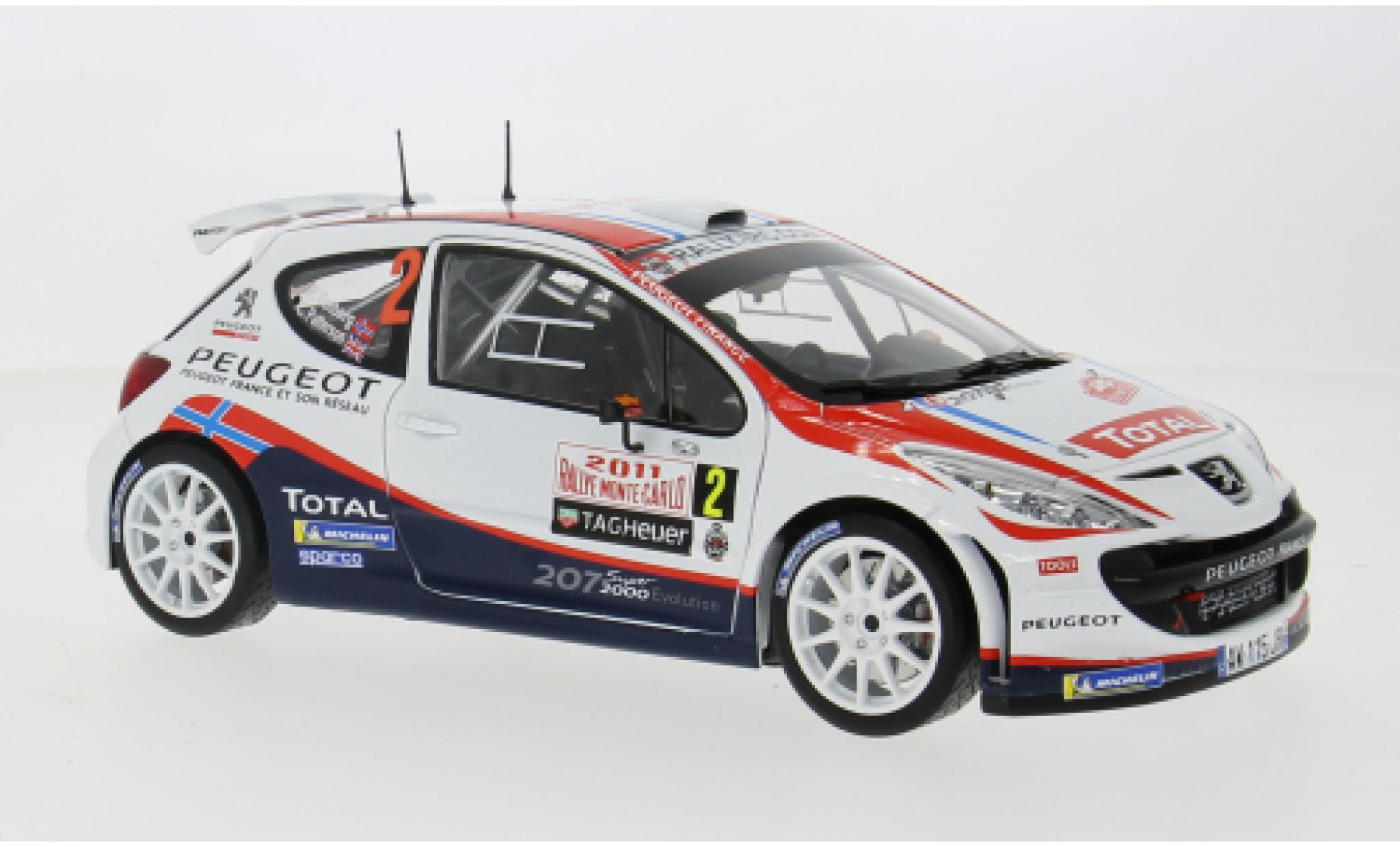 Peugeot 207 1/18 Sun Star S2000 No.2 Rallye WM Rallye Monte Carlo 2011 1:18 modellino in miniatura