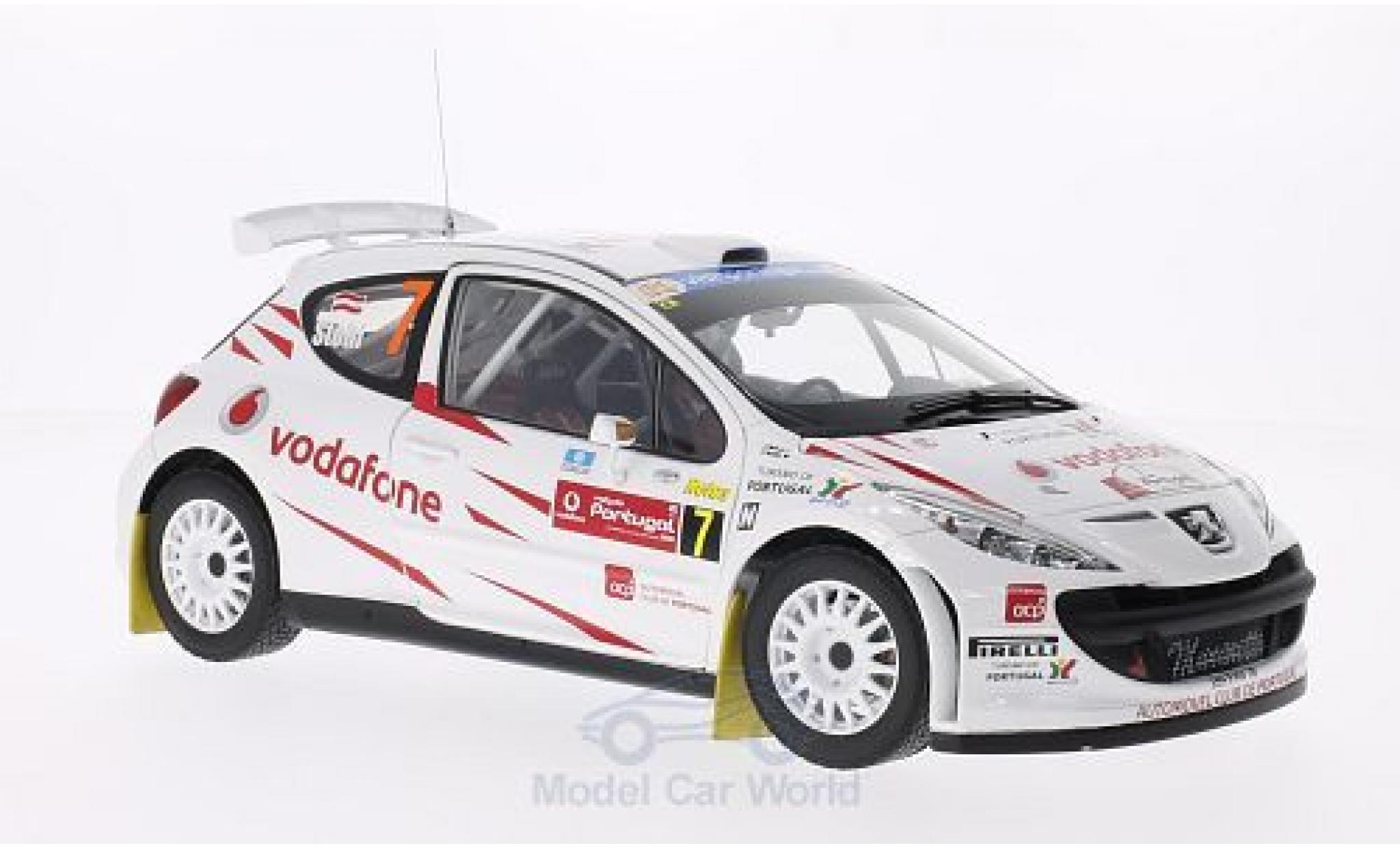 Peugeot 207 S2000 1/18 Sun Star S2000 No.7 Vodafone Rallye Portugal 2008 M.Stohl/I.Minor modellino in miniatura