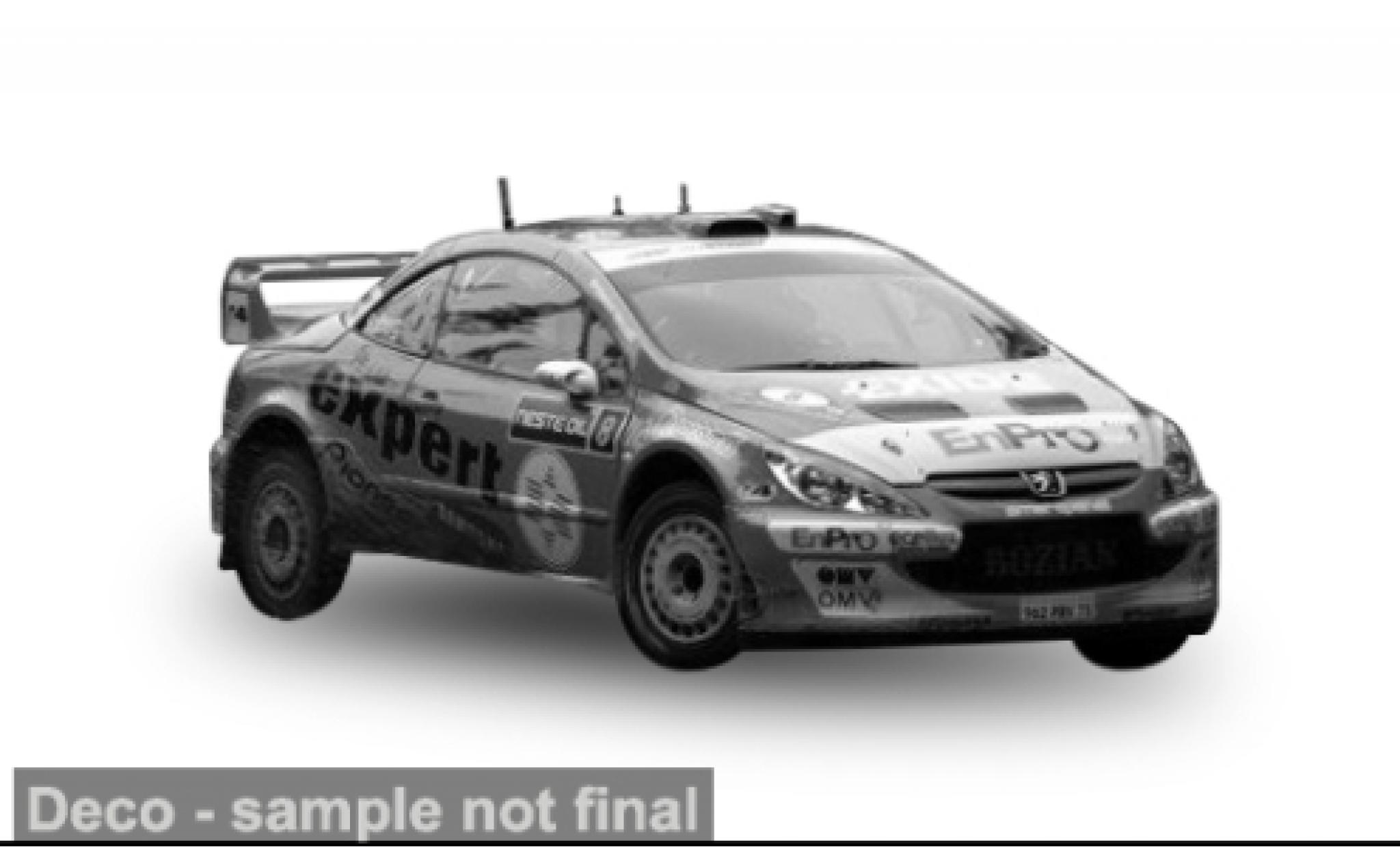 Peugeot 307 Sun Star WRC Rally Finland 2006 #8 1:18 modellino in miniatura