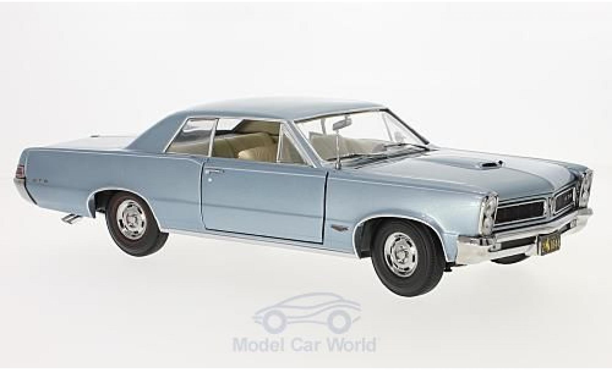 Pontiac GTO 1/18 Sun Star metallico blu 1965 modellino in miniatura