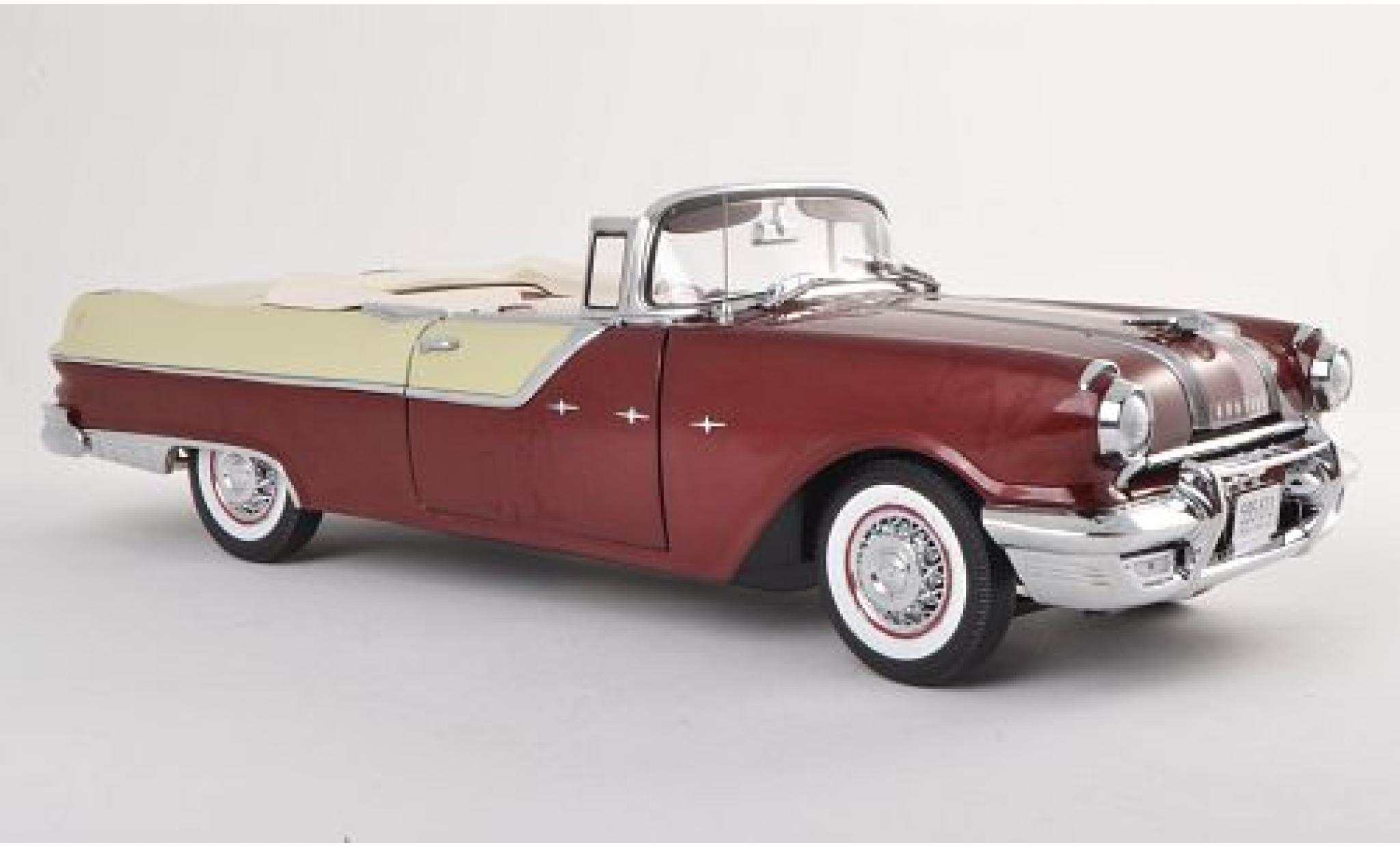 Pontiac Star Chief 1/18 Sun Star Convertibile bianco/dkl.-marroneee bianco/marroneee 1955 Verdeck ouvert modellino in miniatura