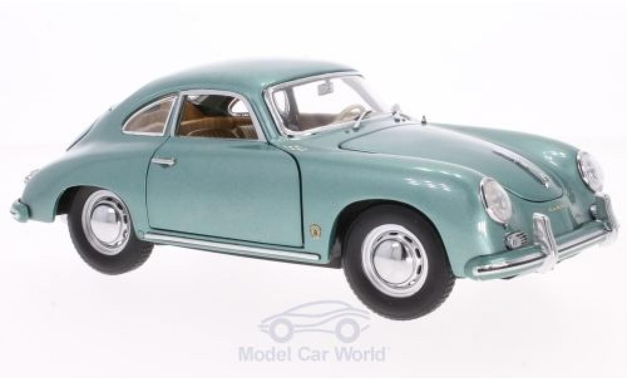 Porsche 356 A 1/18 Sun Star A 1500 GS Carrera GT metallico verde 1957 modellino in miniatura