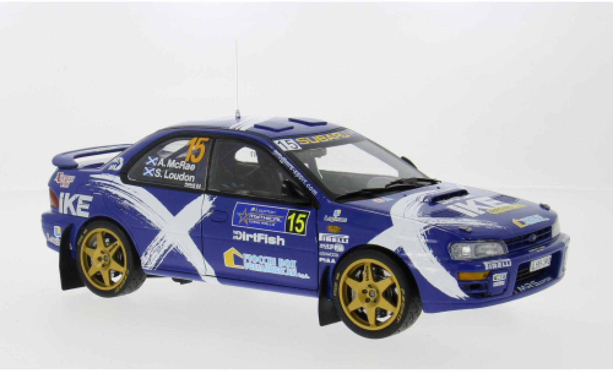 Subaru Impreza 1/18 Sun Star 555 No.15 Logiman Mythical Cars Rally 1997 1:18 modellino in miniatura