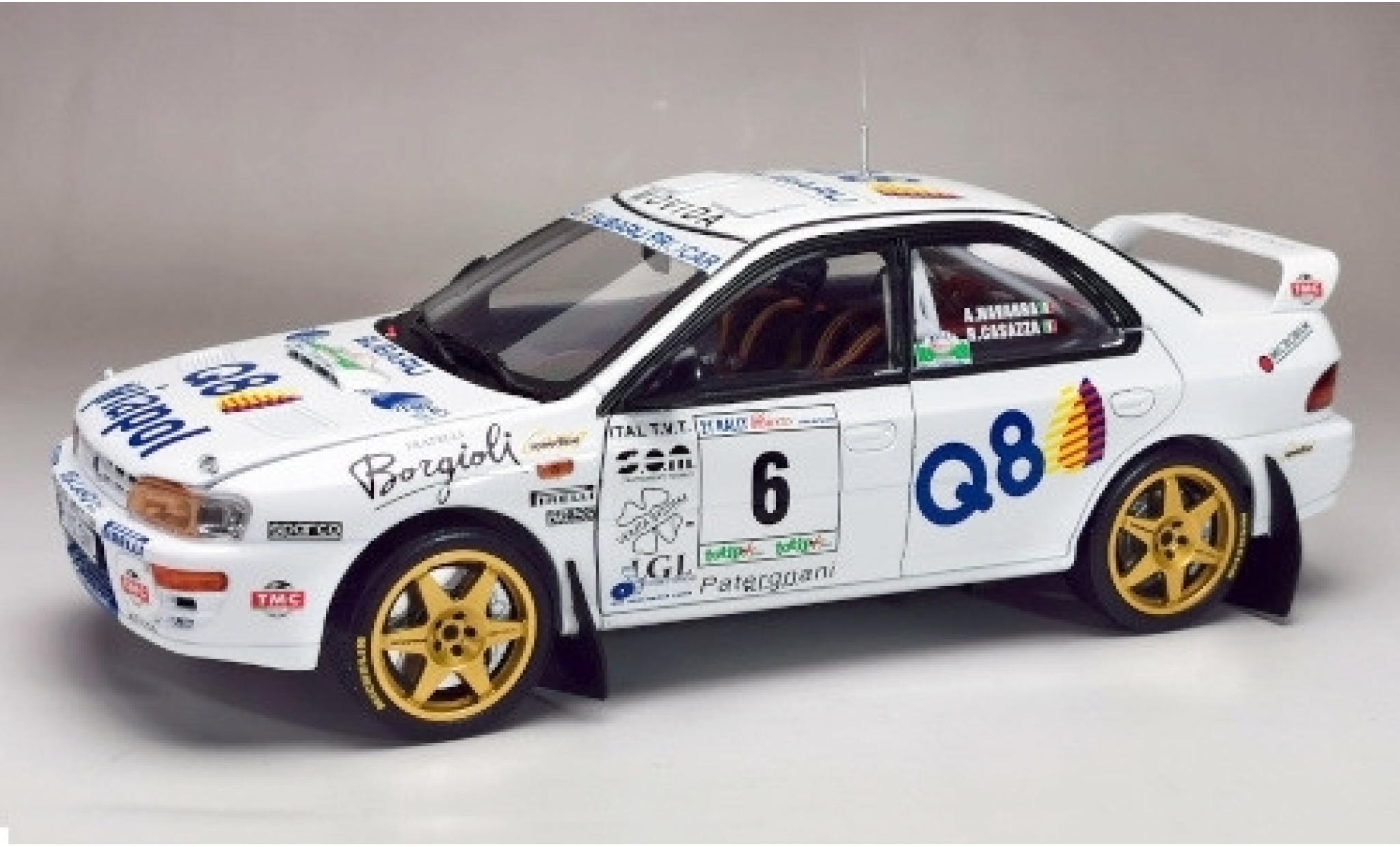 Subaru Impreza 1/18 Sun Star 555 No.6 Rally Il Ciocco 1998 A.Navarra/R.Casazza modellino in miniatura