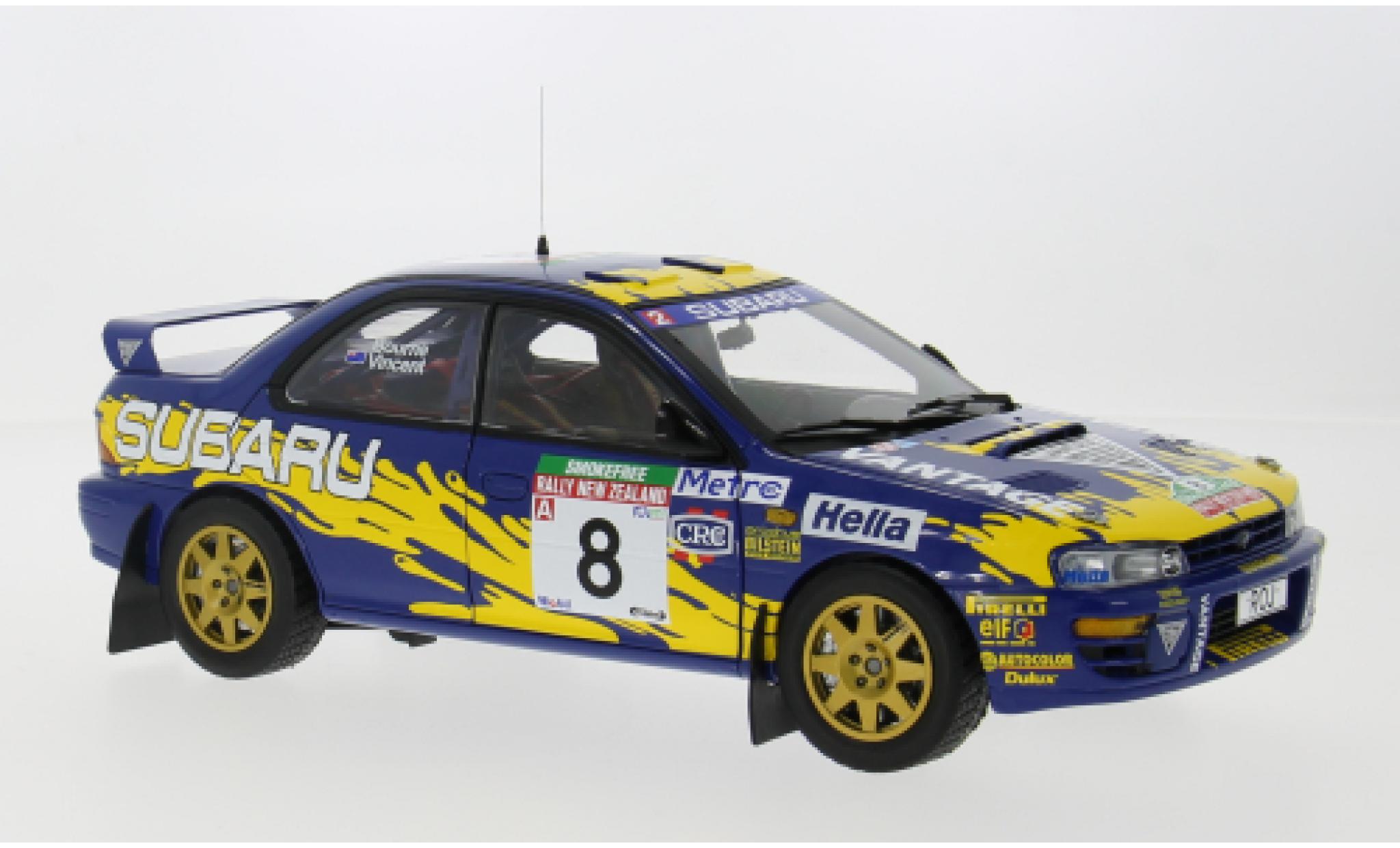 Subaru Impreza 1/18 Sun Star 555 No.8 Rallye WM Rallye Neuseeland 1997 1:18 modellino in miniatura