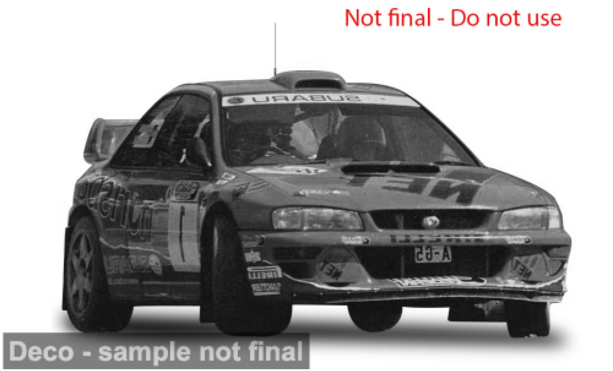 Subaru Impreza 1/18 Sun Star S5 WRC Rallye Deutschland 1999 #1 1:18 modellino in miniatura