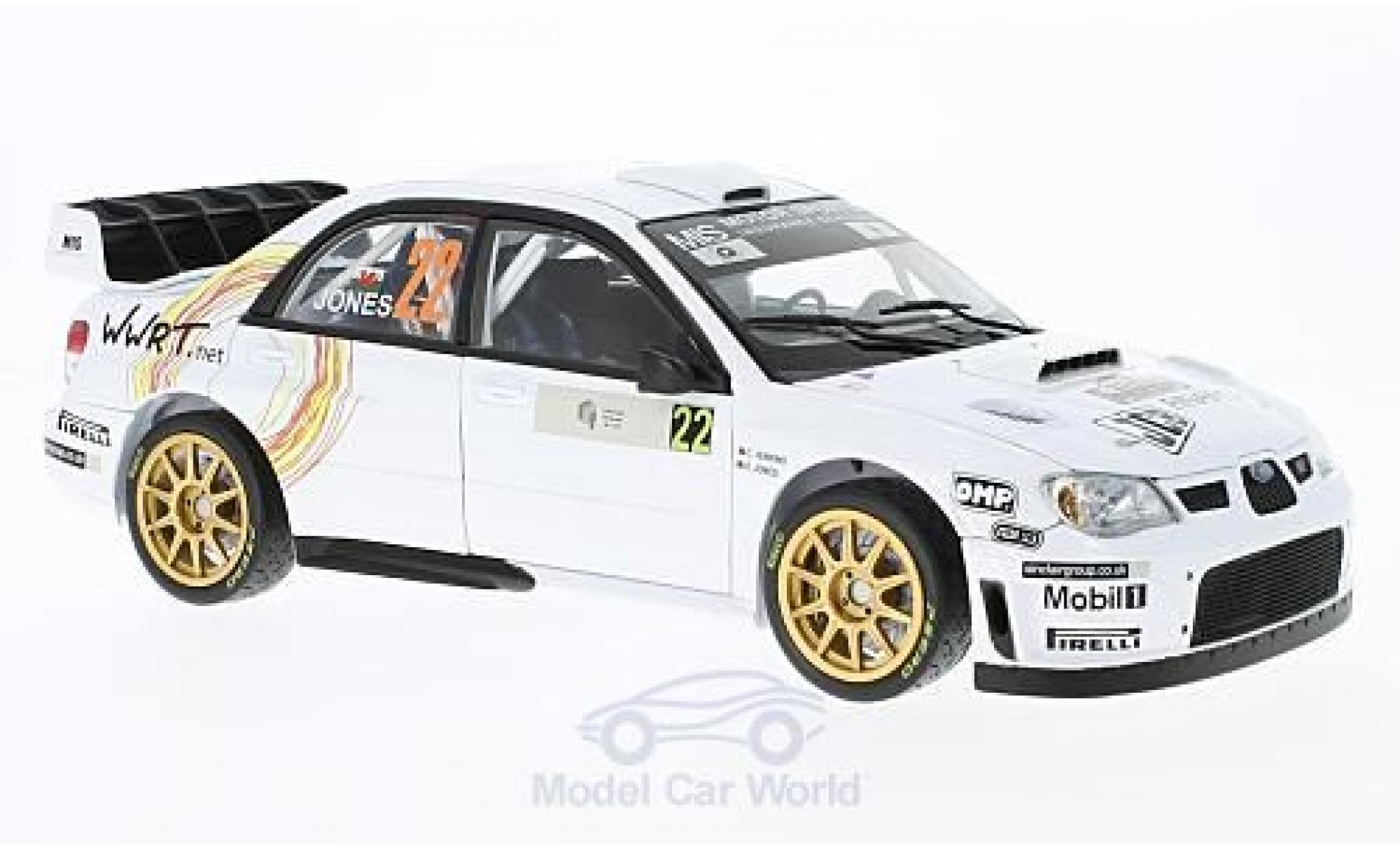 Subaru Impreza WRC 1/18 Sun Star WRC07 No.22 Rallye WM Tour de Corse 2008 G.Jones/C.Jenkins modellino in miniatura