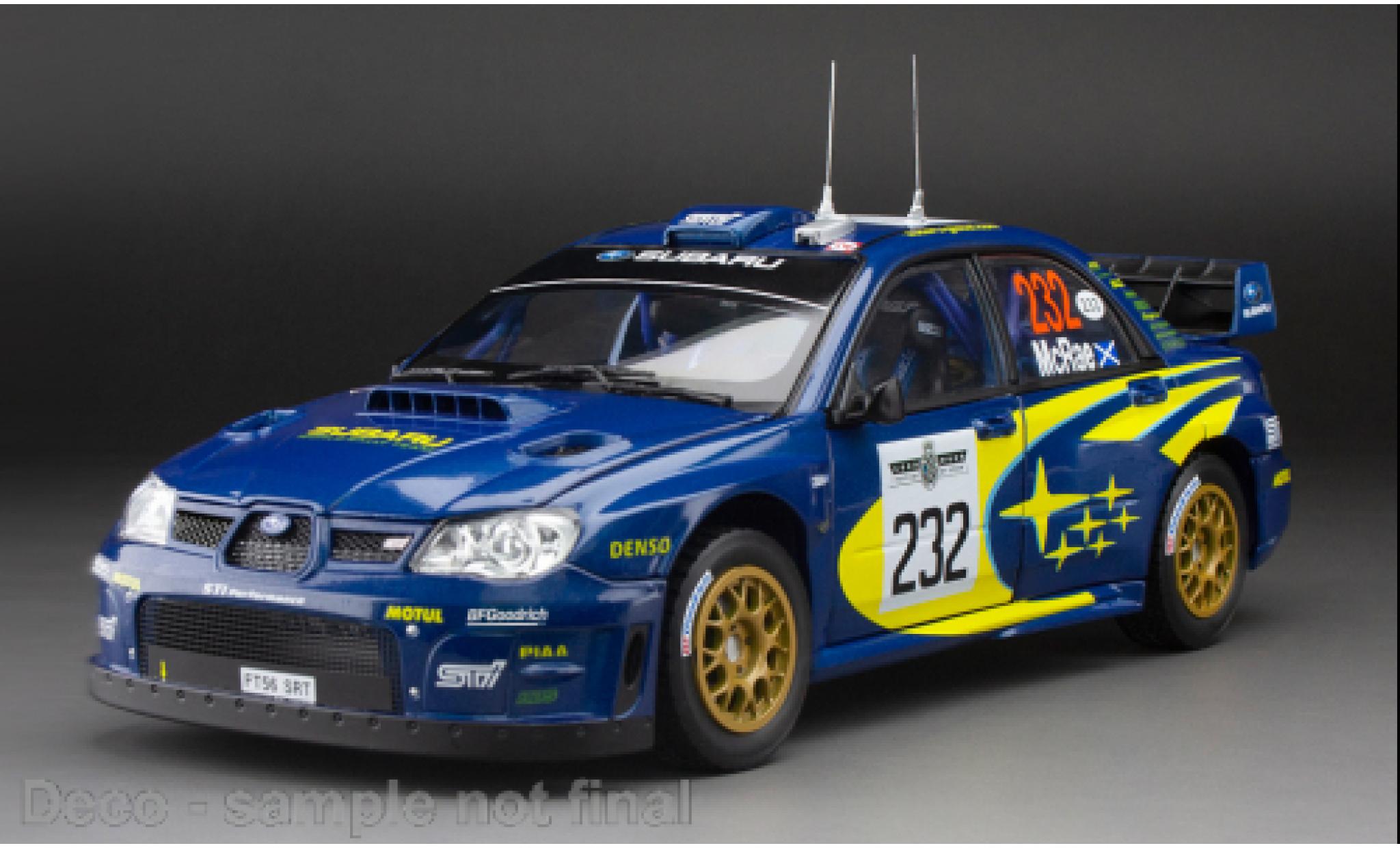 Subaru Impreza 1/18 Sun Star WRC07 No.232 Goodwood Festival of Speed 2007 1:18 modellino in miniatura