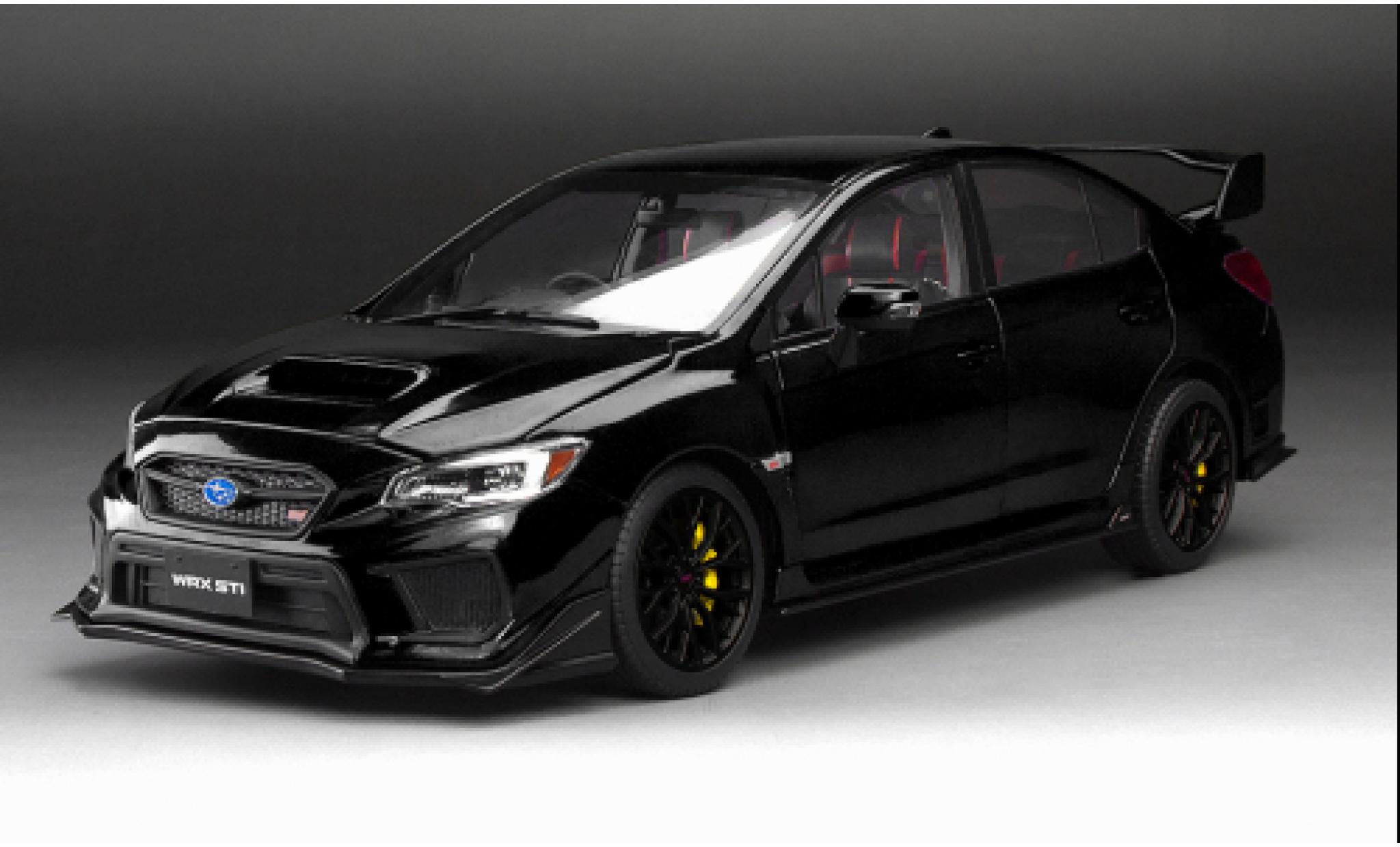 Subaru WRX 1/18 Sun Star STI (S207) schwarz 2018 1:18 modellino in miniatura