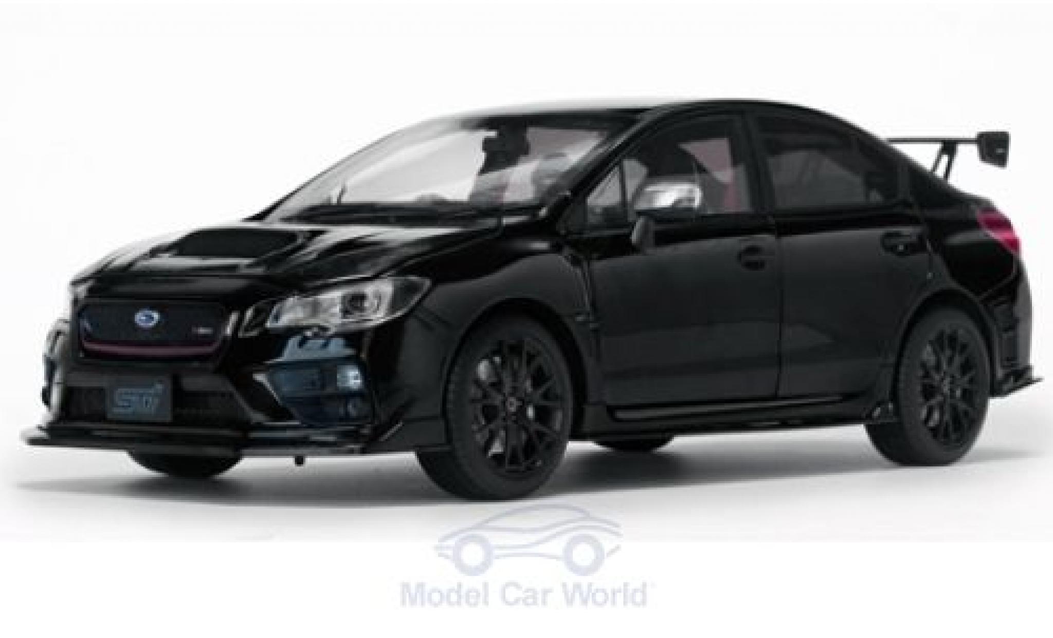 Subaru WRX 1/18 Sun Star STI (S207) nero RHD 2015 NBR Challenge Package modellino in miniatura