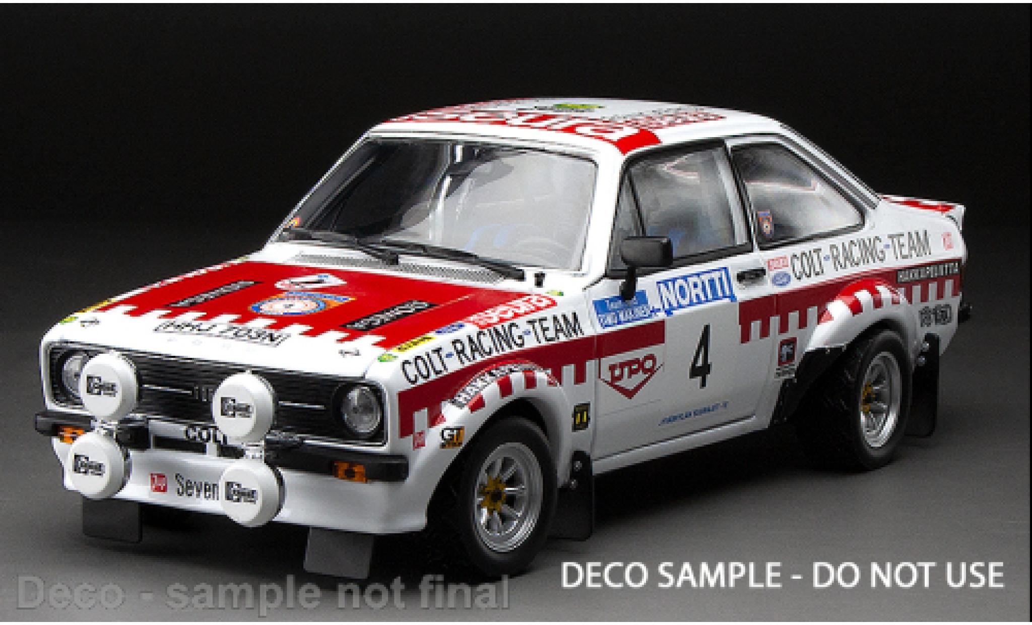 Ford Escort 1/18 Sun Star Mk II RS 1800 No.4 Rallye WM 1000 Lakes Rallye 1975 modellino in miniatura