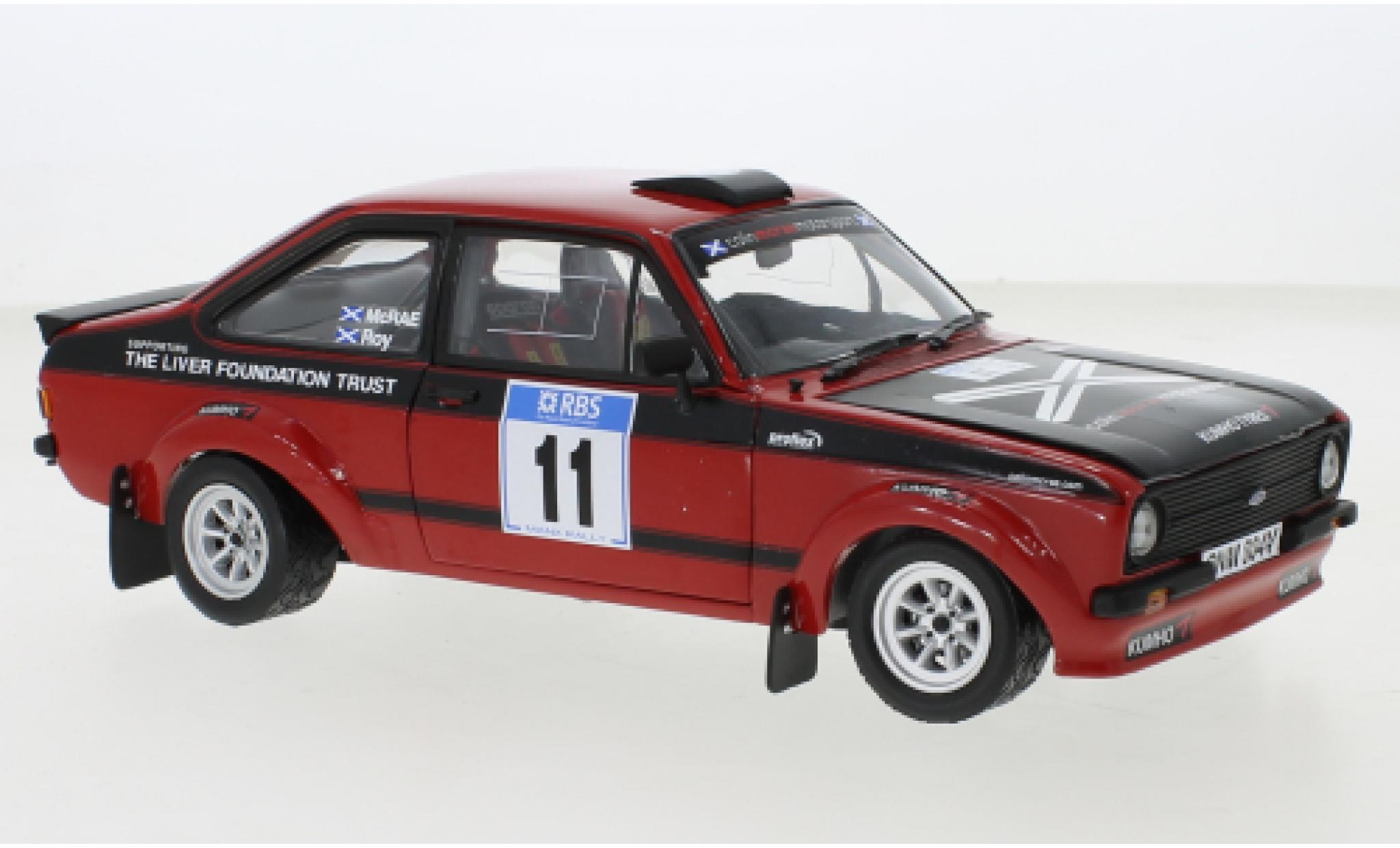 Ford Escort 1/18 Sun Star MkII RS 1800 No.11 Rallye Manx 2007 modellino in miniatura