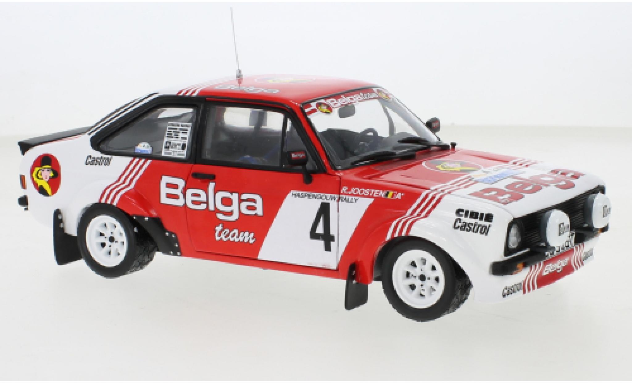 Ford Escort 1/18 Sun Star MkII RS 1800 No.4 Belga Haspengouw Rallye 1981 modellino in miniatura