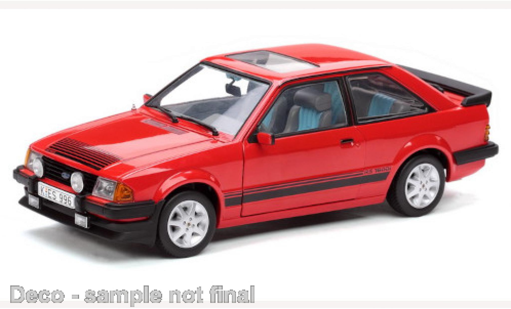 Ford Escort 1/18 Sun Star MKIII RS 1600i rosso 1983 modellino in miniatura