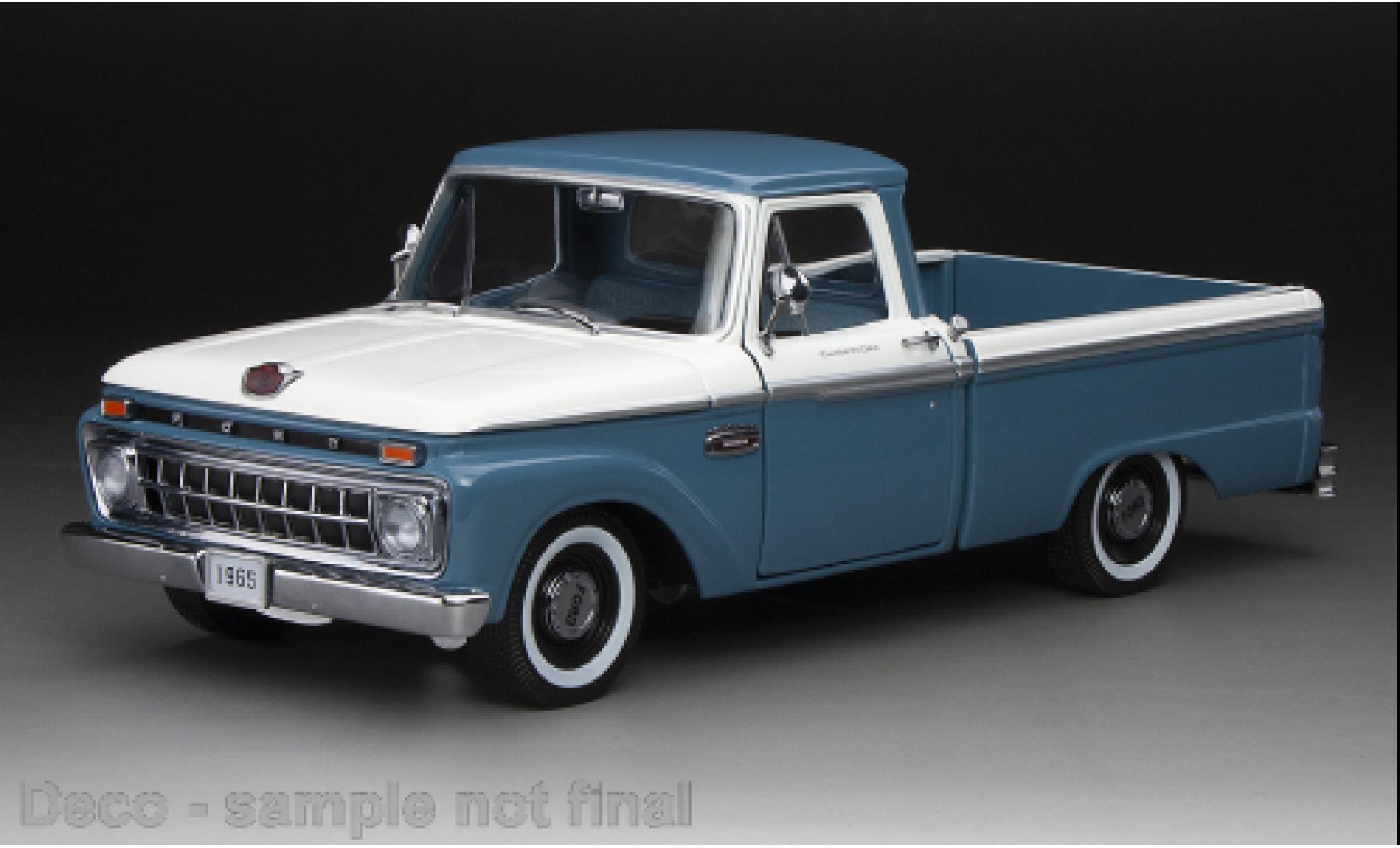 Ford F-1 1/18 Sun Star 00 Douane Cab Pickup blu/bianco 1965 modellino in miniatura