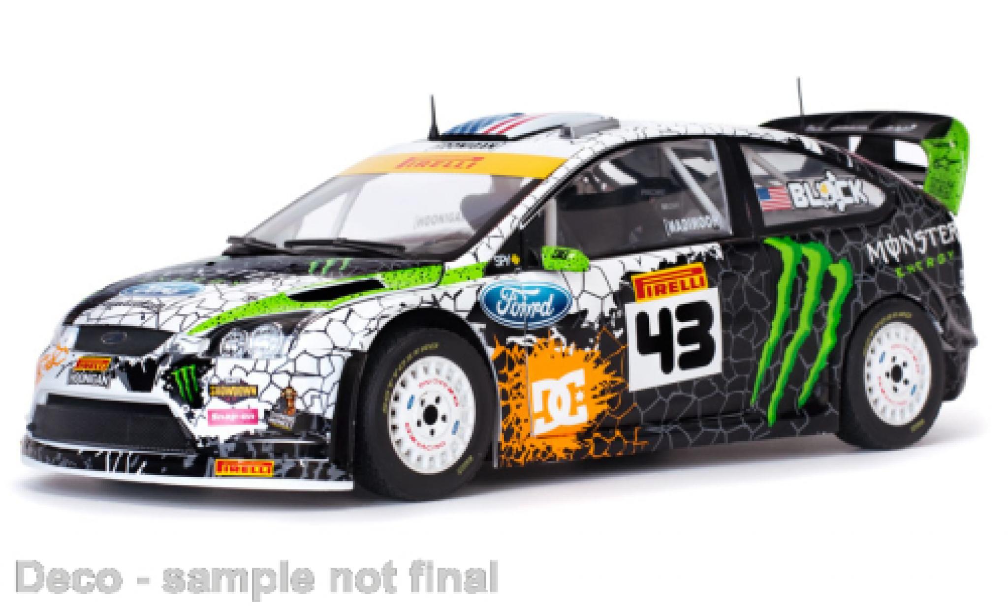 Ford Focus 1/18 Sun Star RS WRC No.43 Monster Rallyday Show St. Petersburg 2012 modellino in miniatura