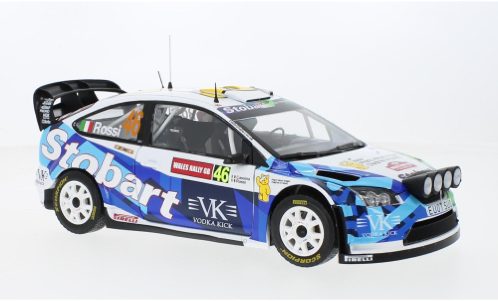 Ford Focus 1/18 Sun Star RS WRC07 No.46 Stobart Rallye WM Rallye Wales 2008 modellino in miniatura