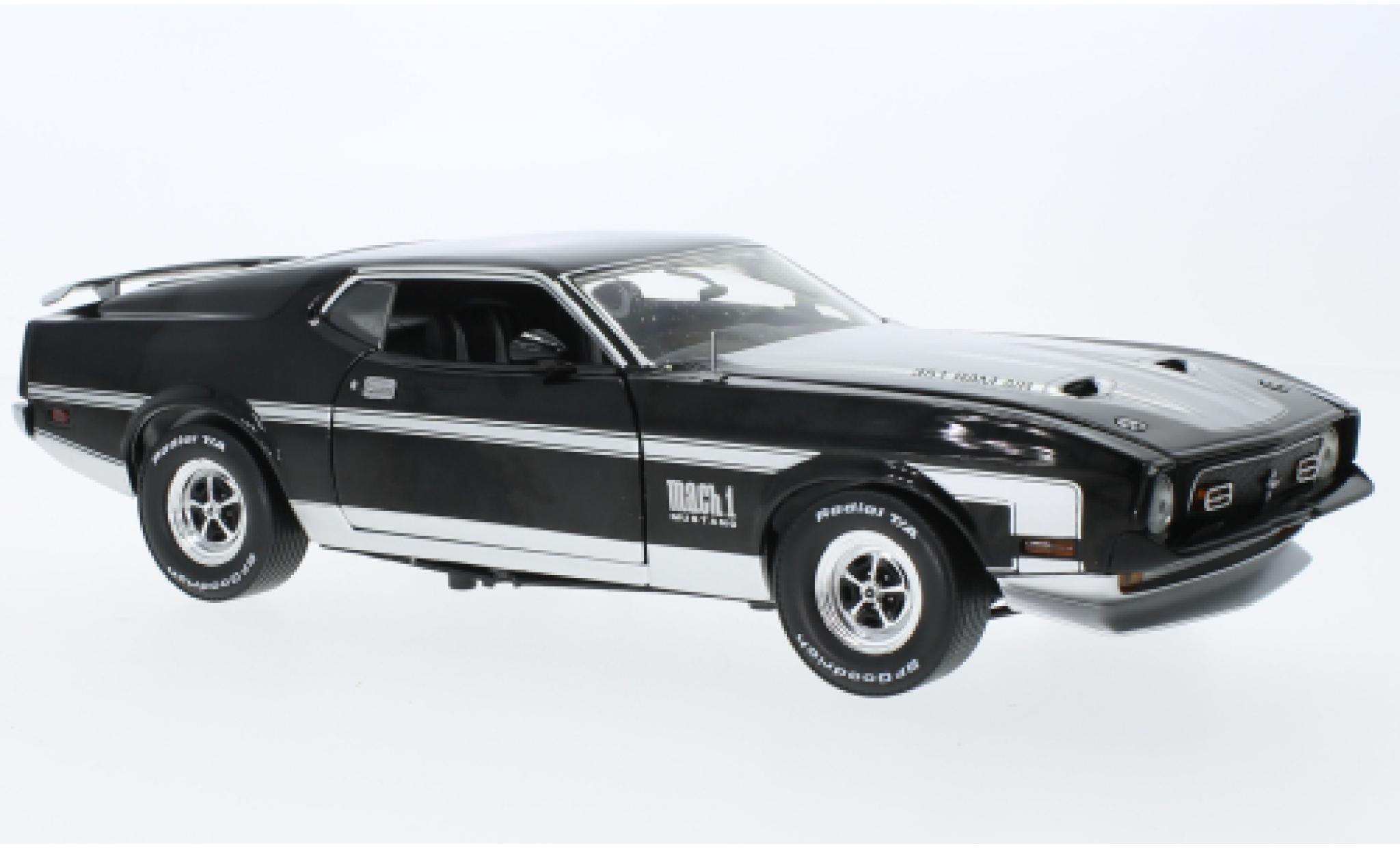 Ford Mustang 1/18 Sun Star Mach I nero 1971 modellino in miniatura