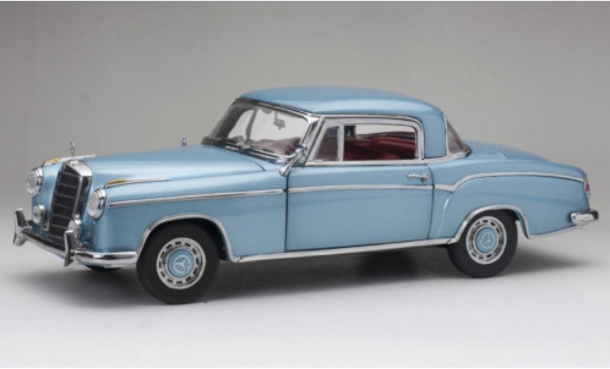 Mercedes CLA 1/18 Sun Star 220 SE Coupe (W128) metallico blu clair 1958 modellino in miniatura