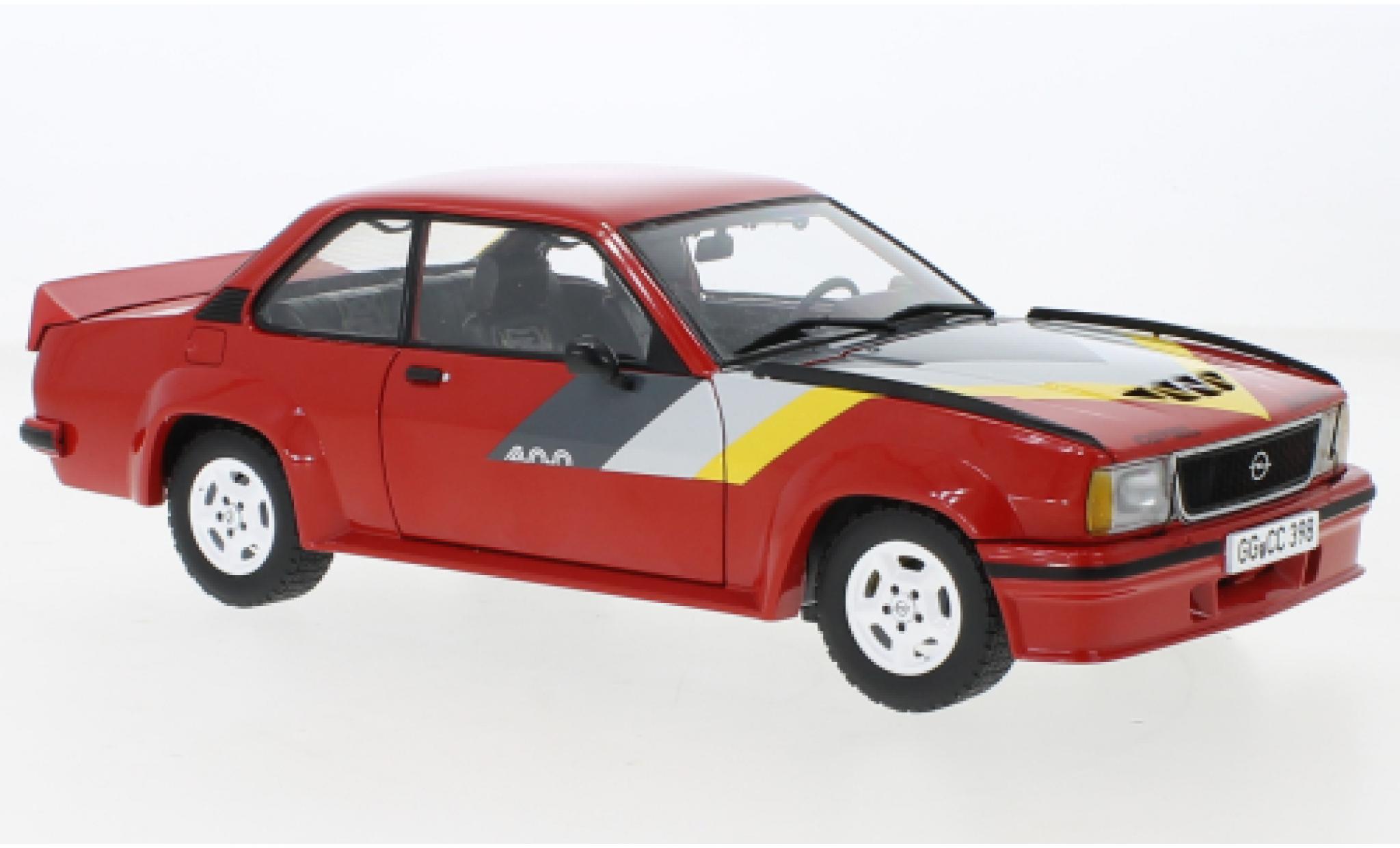 Opel Ascona 1/18 Sun Star B 400 rosso/Dekor 1980 modellino in miniatura