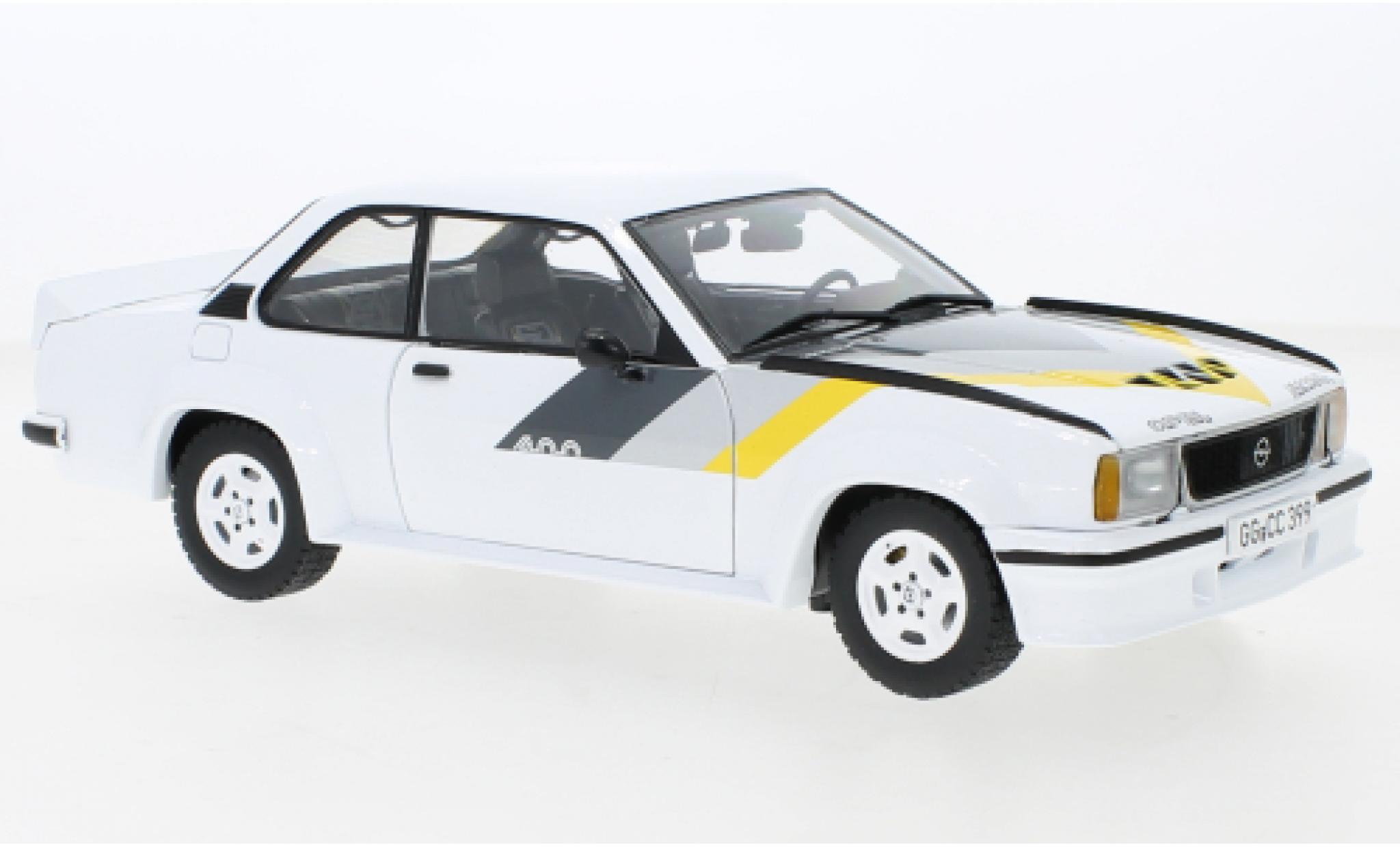 Opel Ascona 1/18 Sun Star B 400 bianco/Dekor 1980 modellino in miniatura