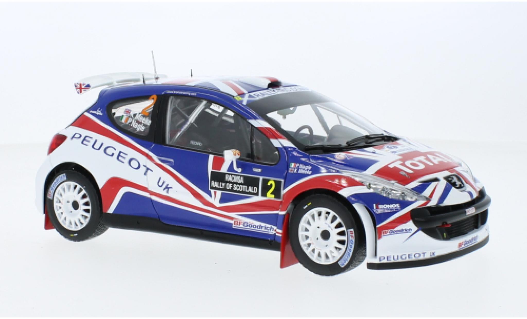 Peugeot 207 1/18 Sun Star S2000 No.2 Rally Of Scotland 2010 modellino in miniatura
